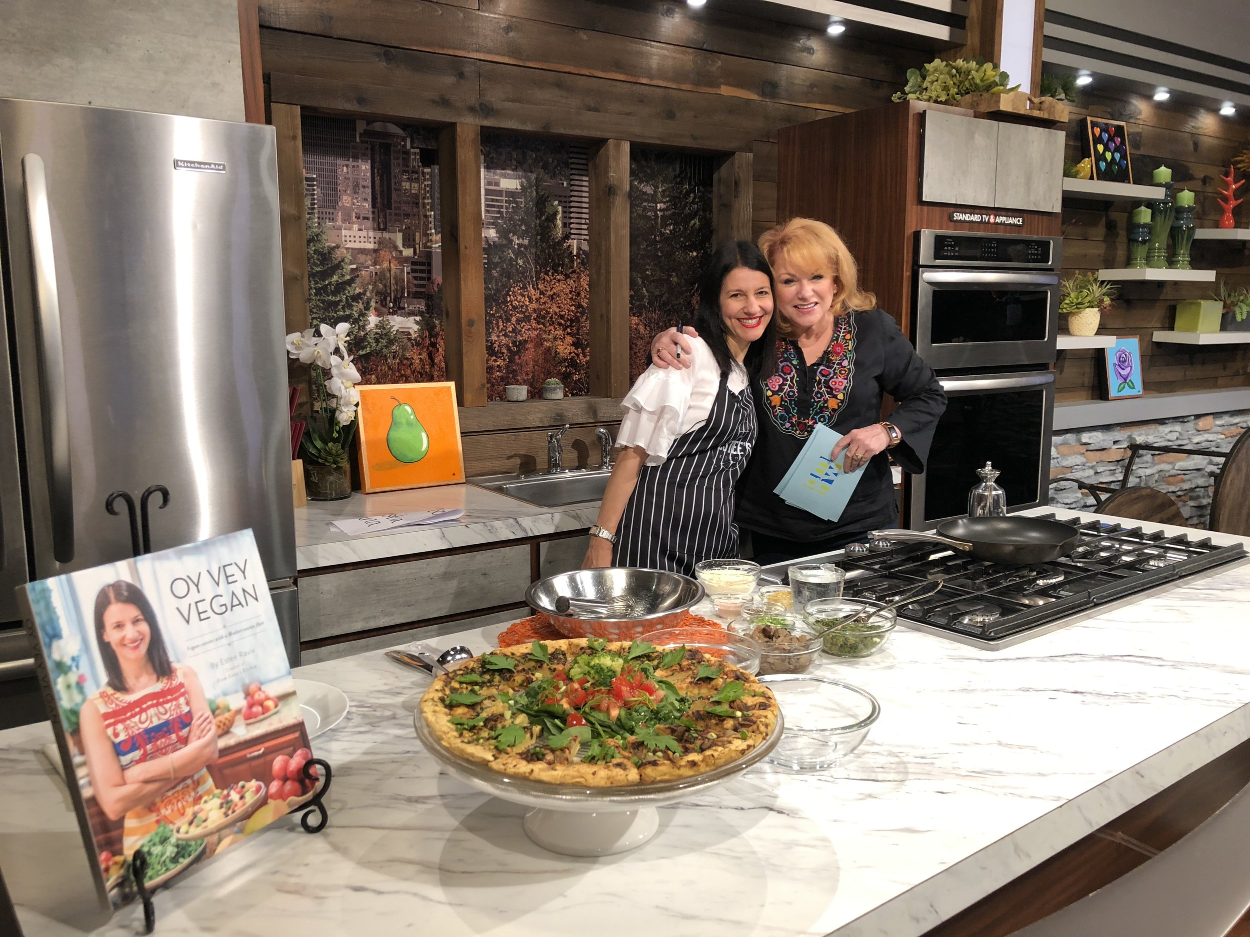 AM Northwest KATU TV- Cooking Segment / Chickpea &amp; Kale Omelet