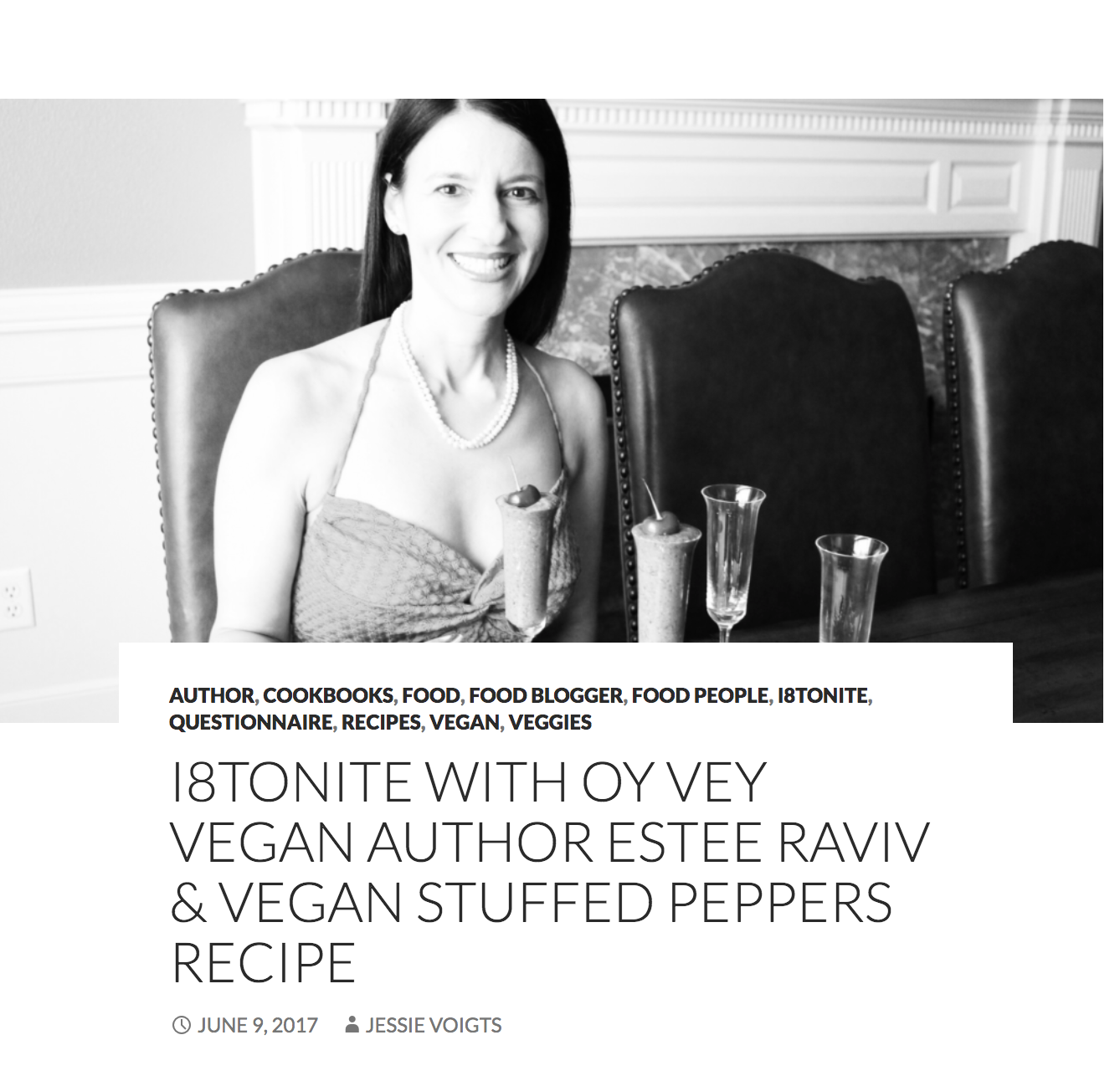i8tonite With Oy Vey Vegan Author Estee Raviv // i8tonite