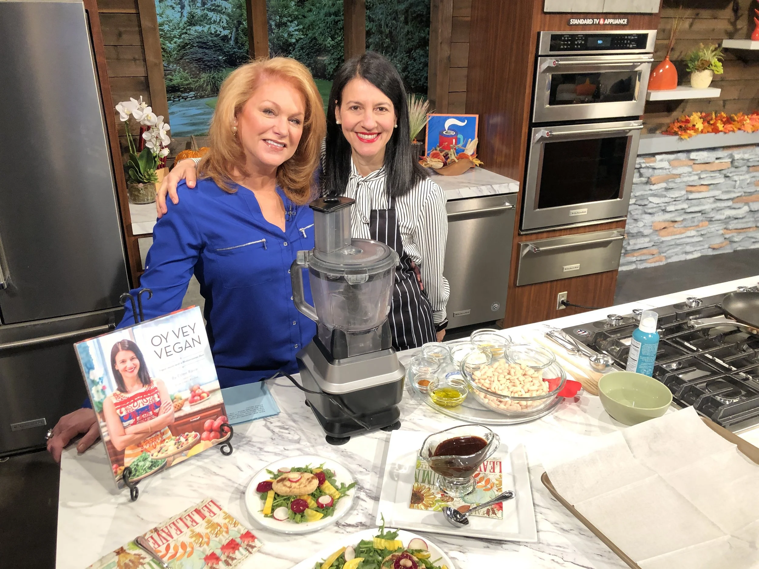 AM Northwest KATU TV- Cooking Segment / Teriyaki  White-Bean Patties