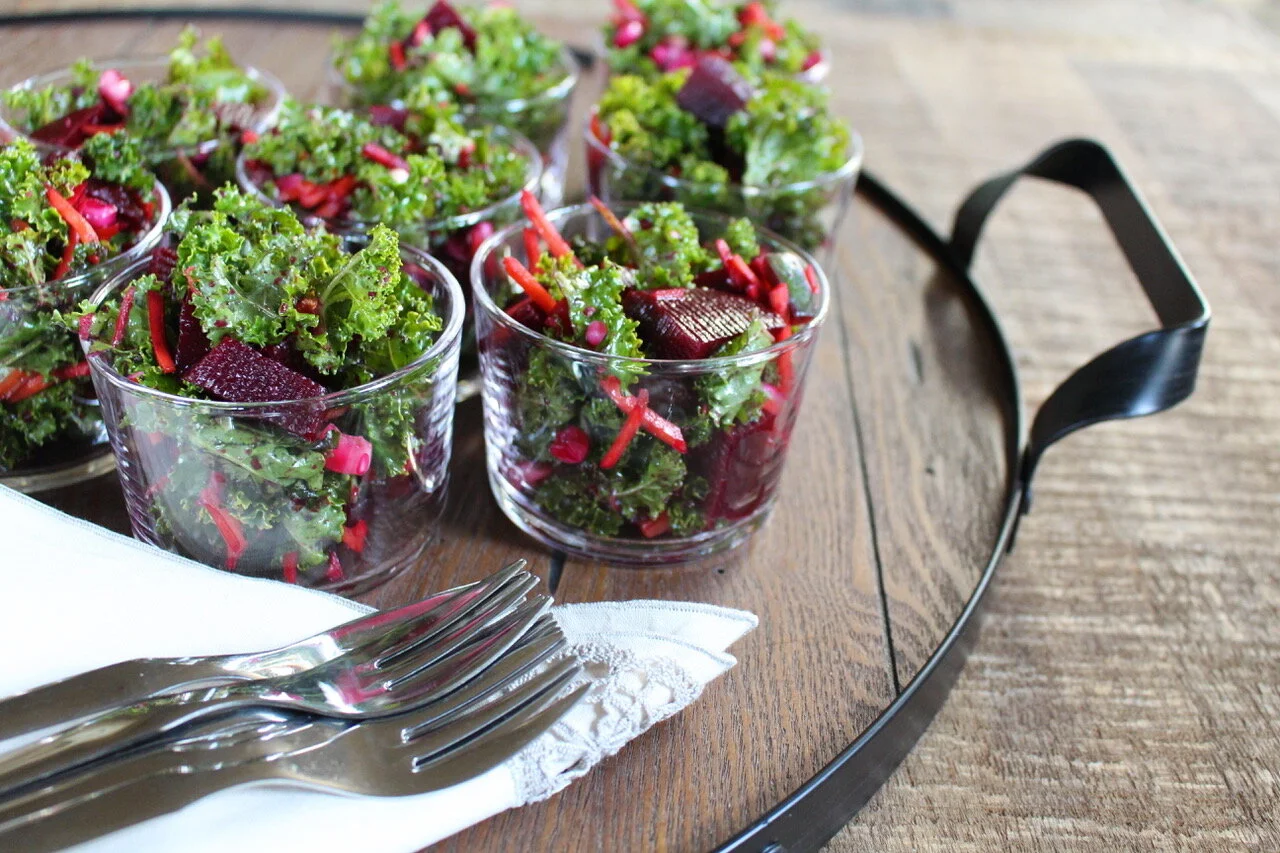 Roasted Beets Kale Salad