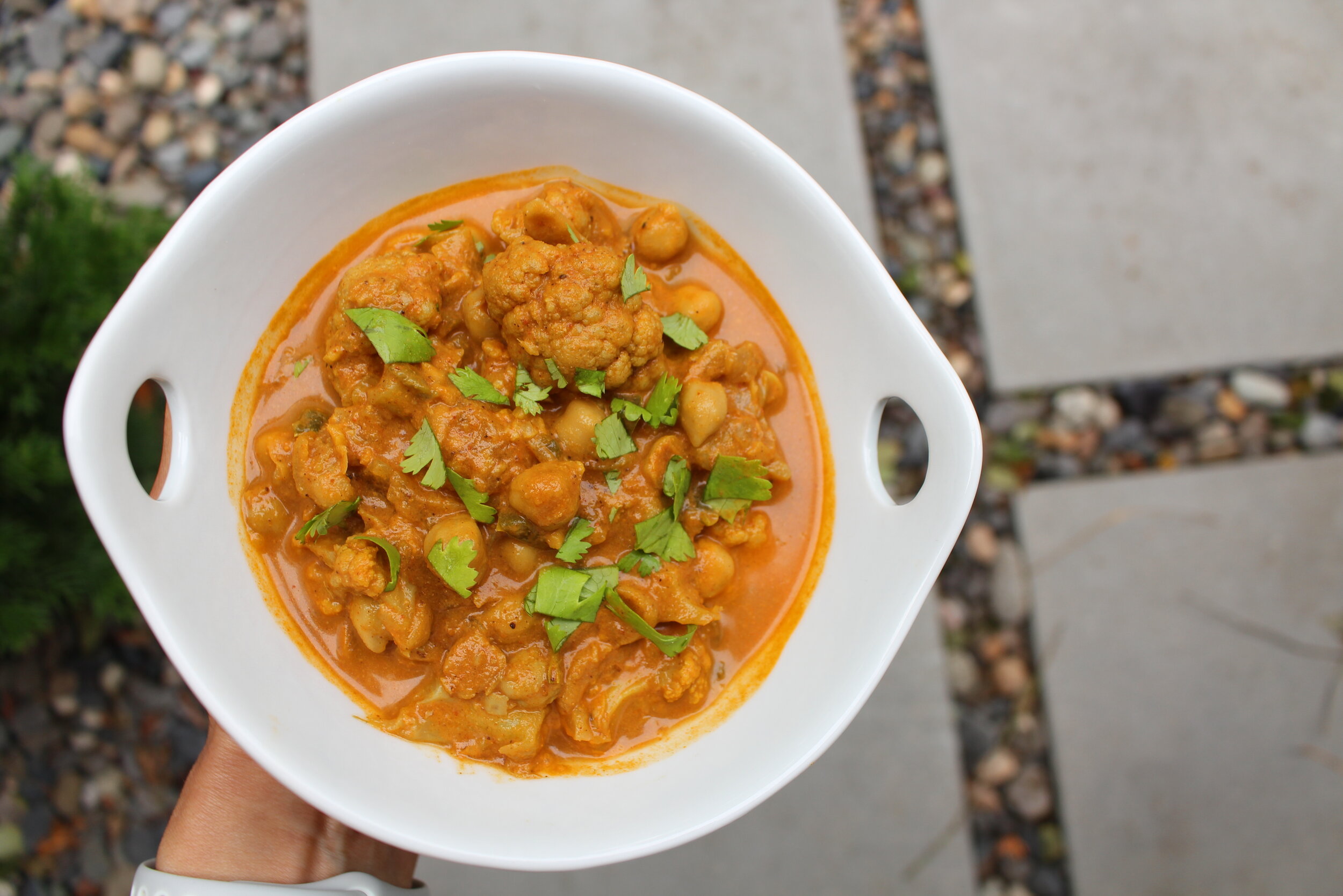 Cauliflower Chickpea Masala