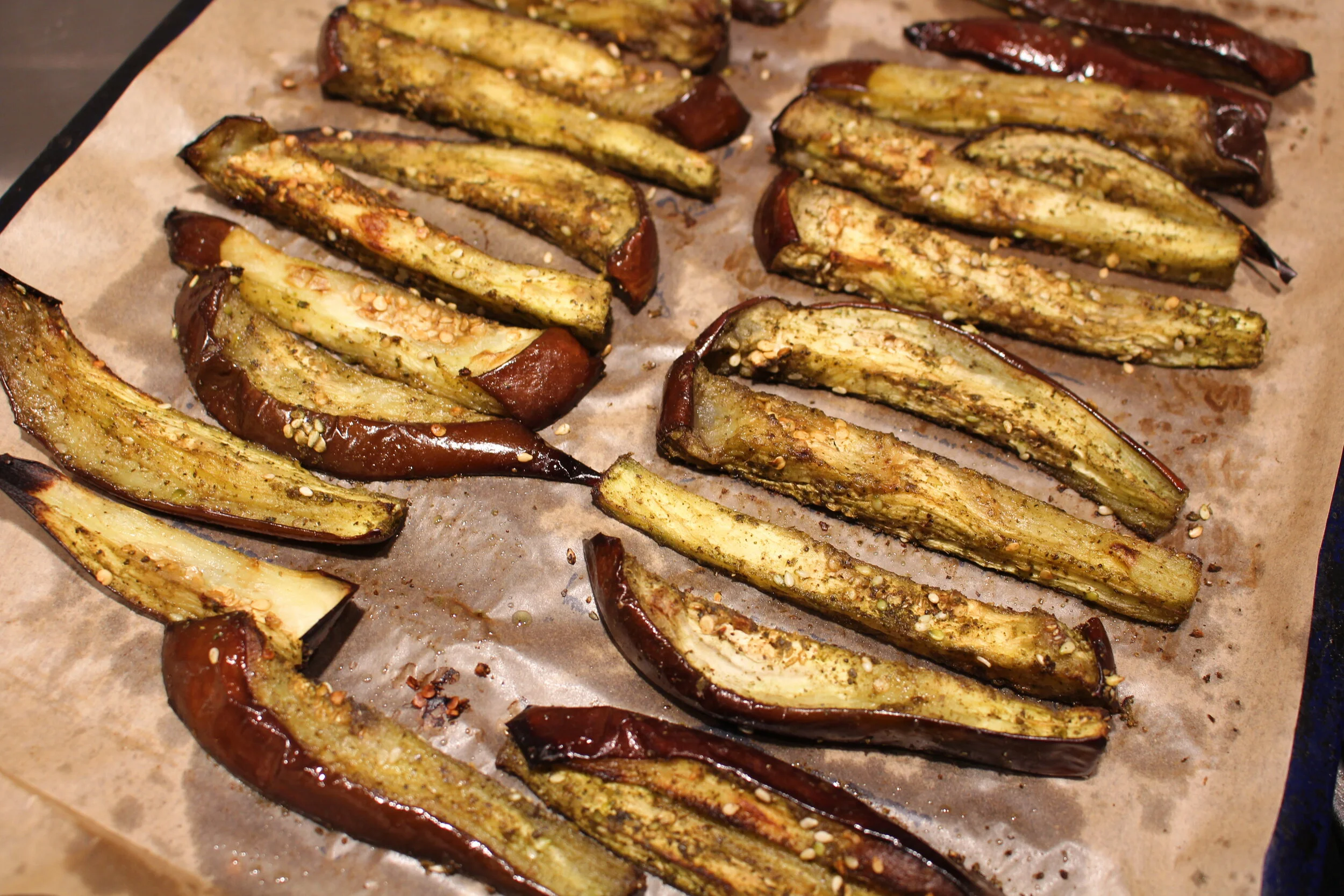 Zaatar-Spiced Eggplant Fries