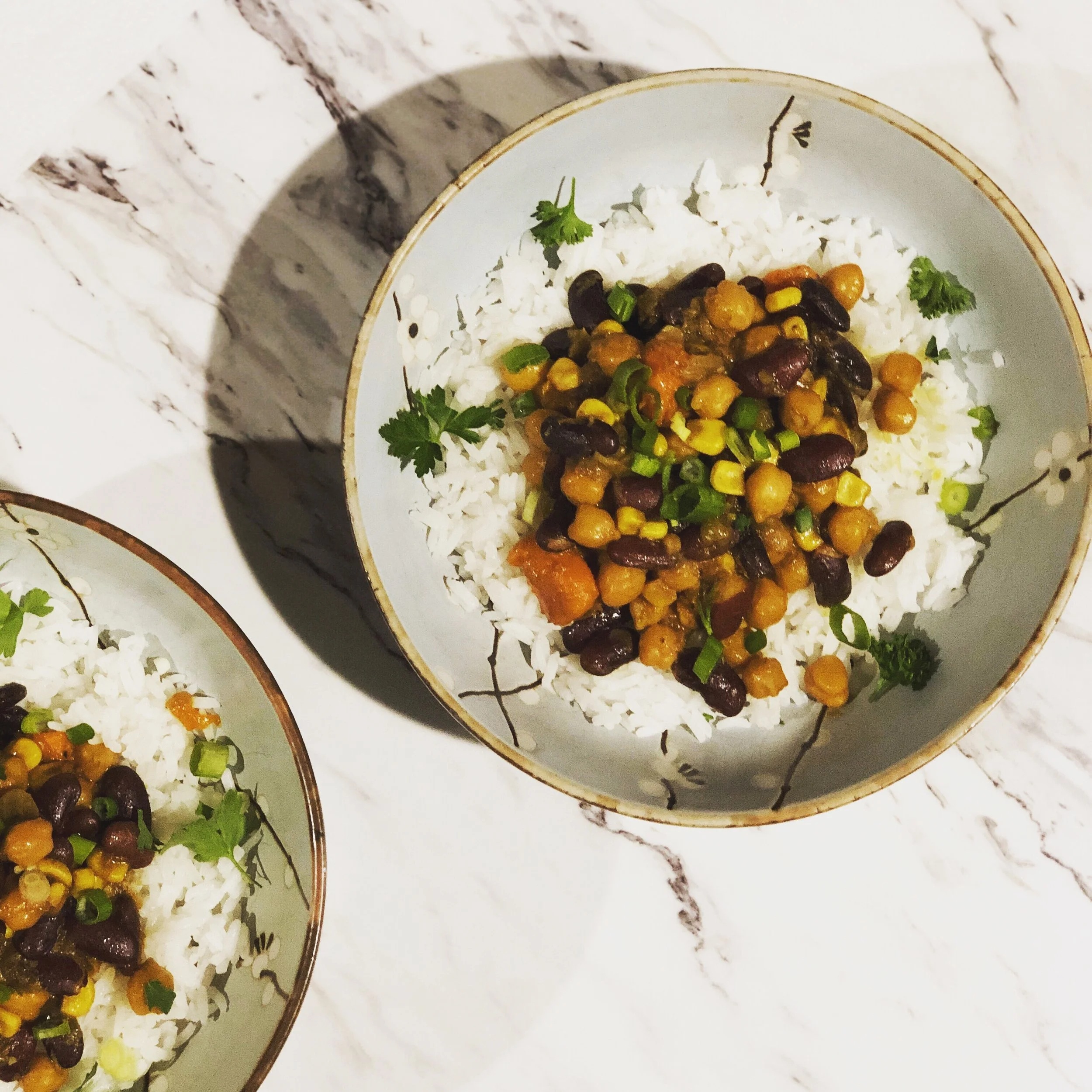 Colorful Veggie Curry Bowl