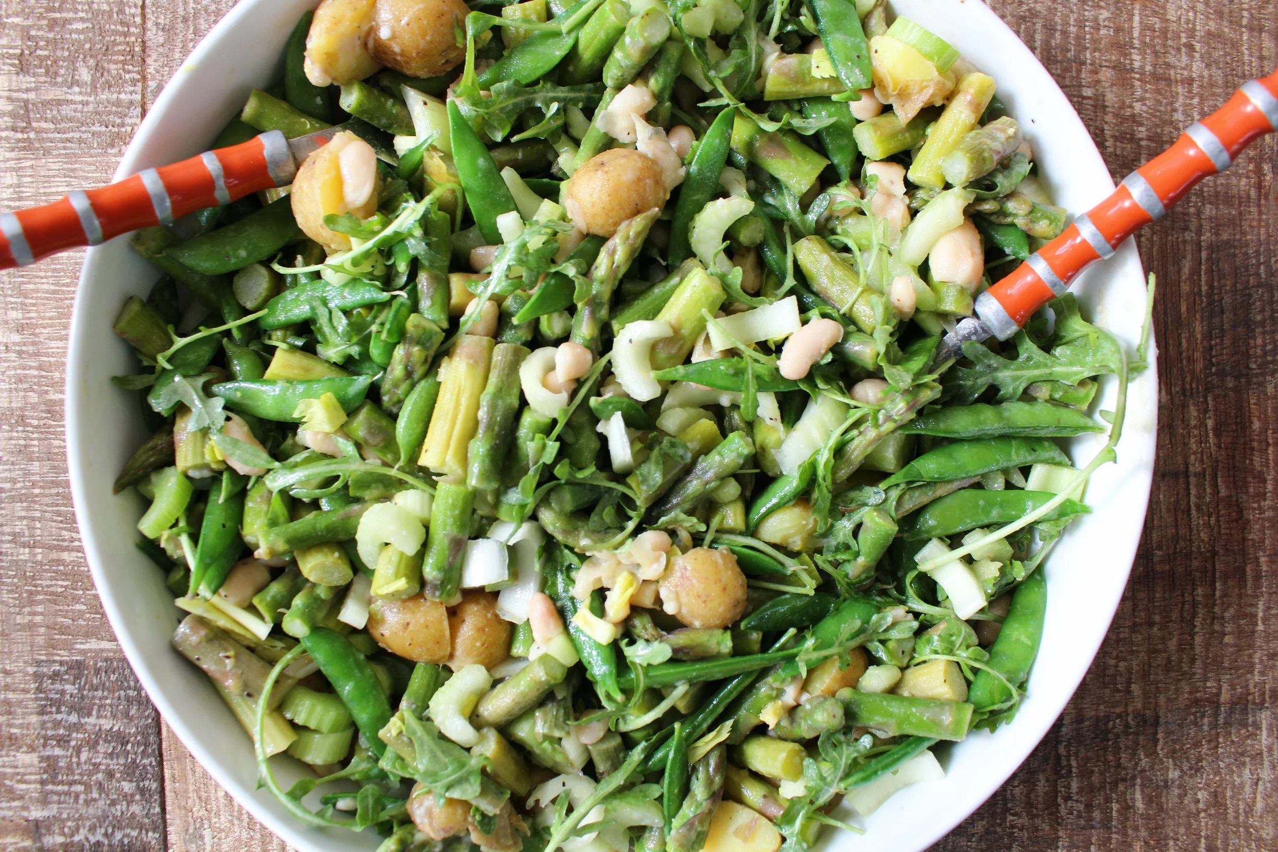 Spring Asparagus Salad With Lemony Dressing