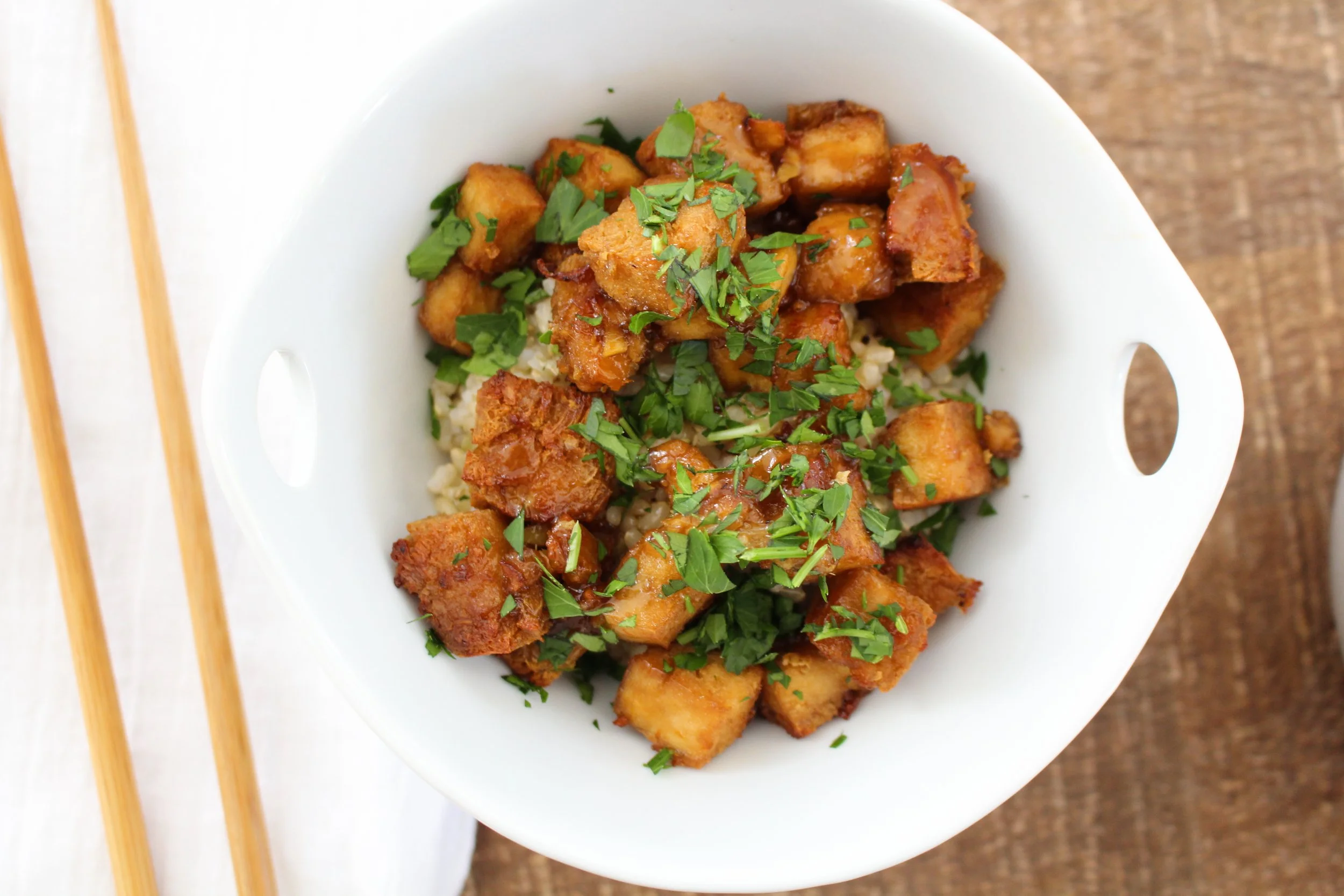 Orange Sticky Tofu