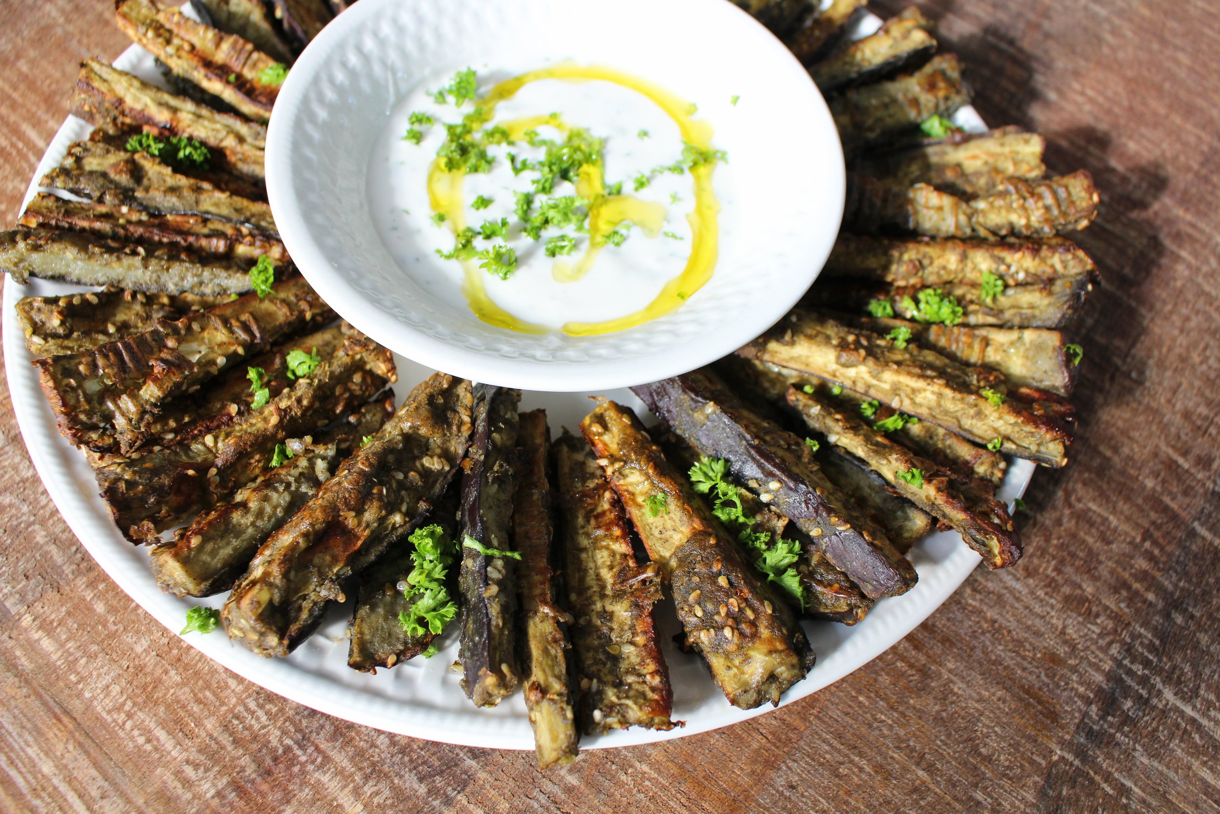 Zaatar Eggplant Sticks
