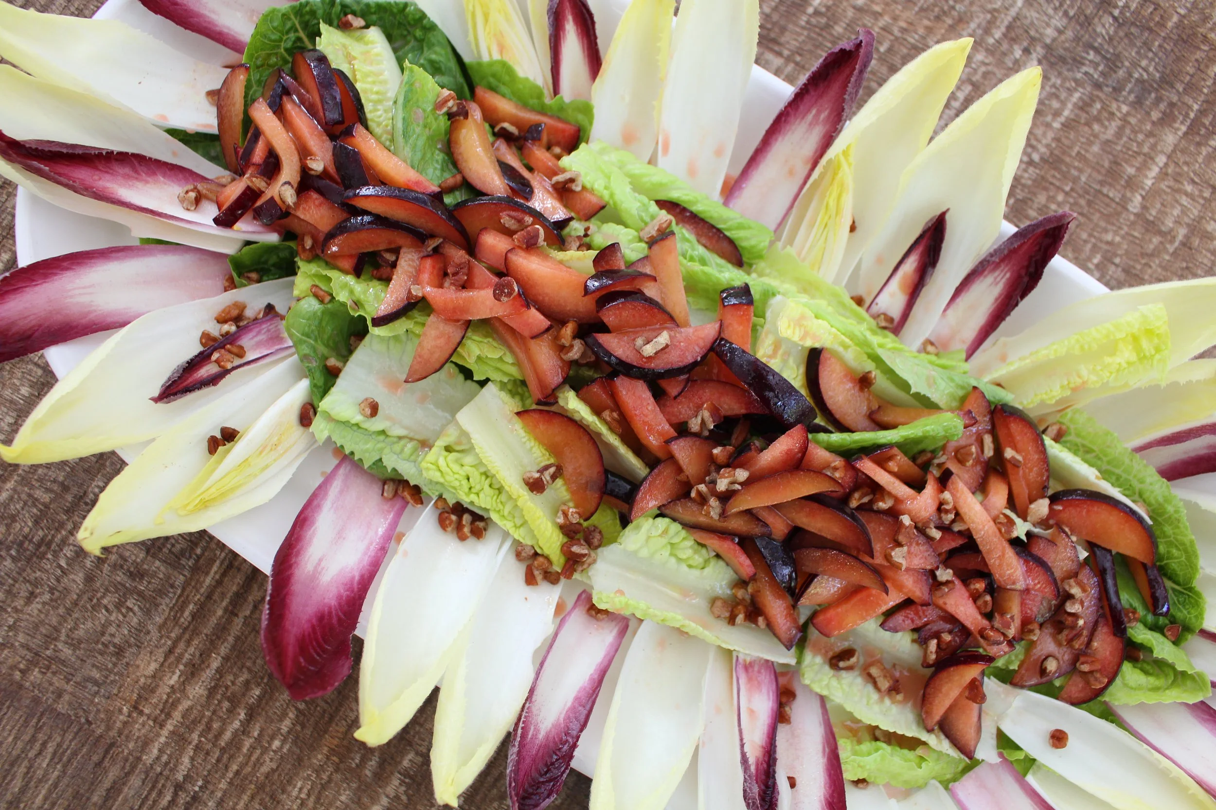 Plum-Infused Endive Elegance