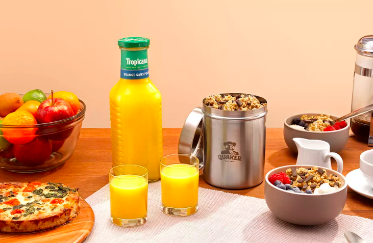 Quaker oats and Tropicana!