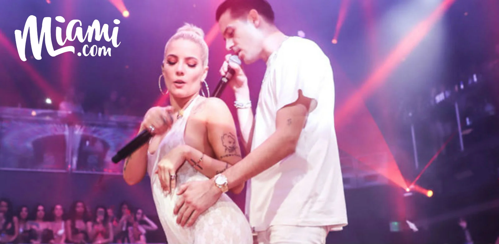 Watching G-Eazy and Halsey grind on each other at E11EVEN is making us pregnant