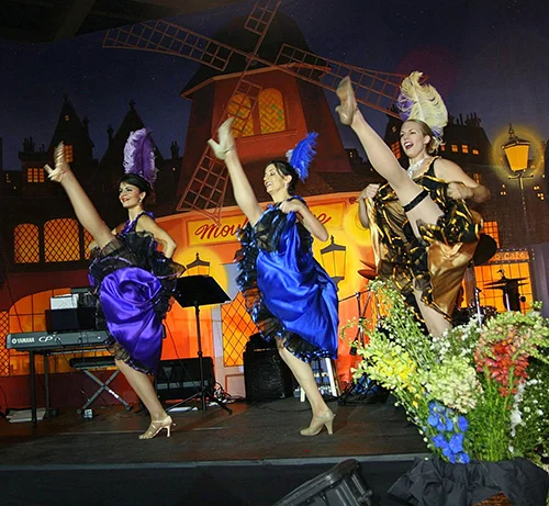 high kicking dancers