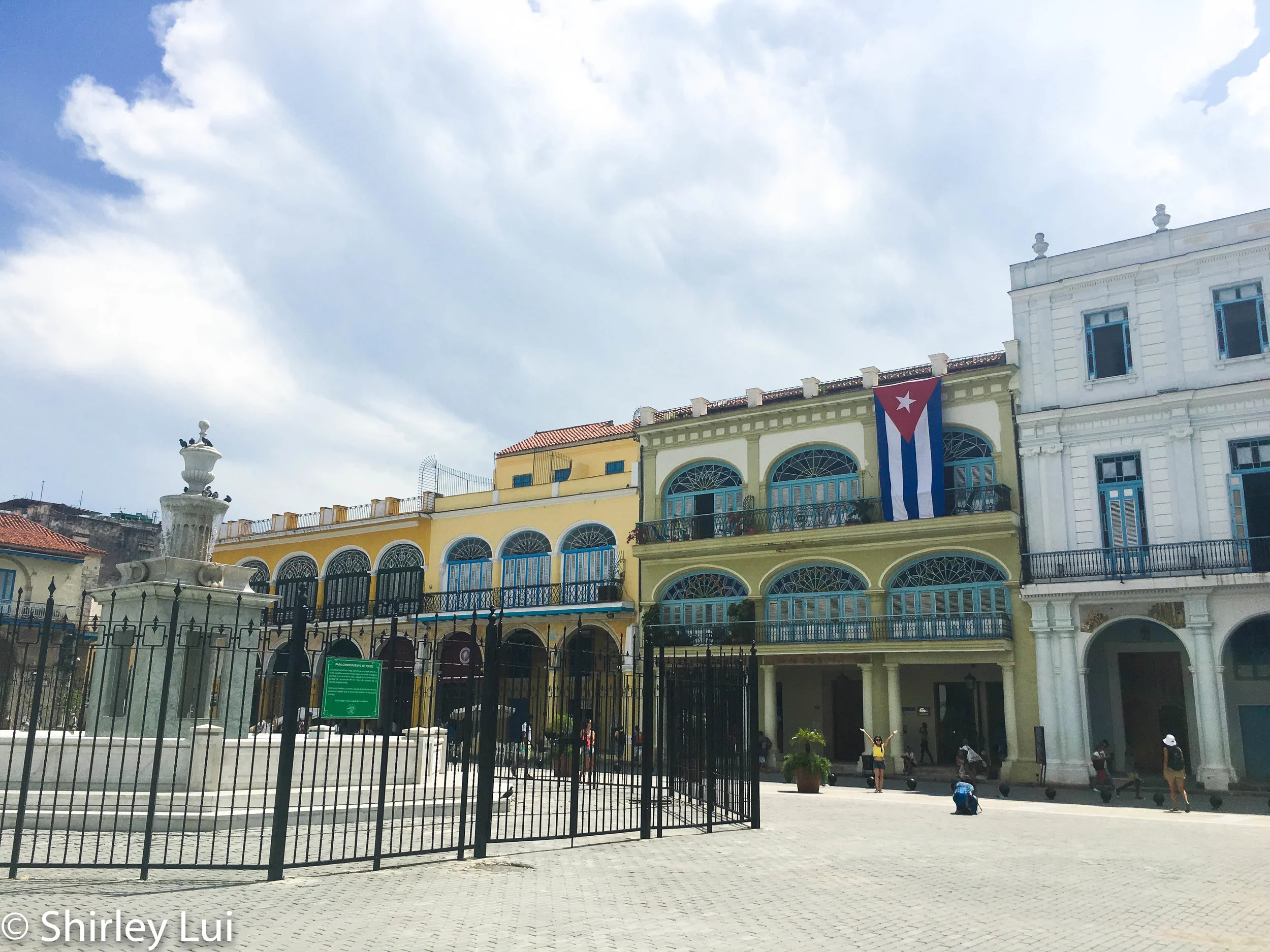 Old Square (Plaza Viejo) in Havana, Cuba. 
