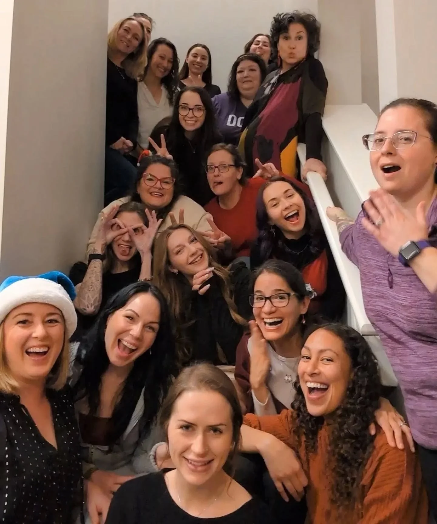 Getting festive with a great group of doulas 
Glad to have raised over $100 for  Emma House from the CDA so far 👏👏👏

#CalgaryDoulaAssociation #festivefun❄️