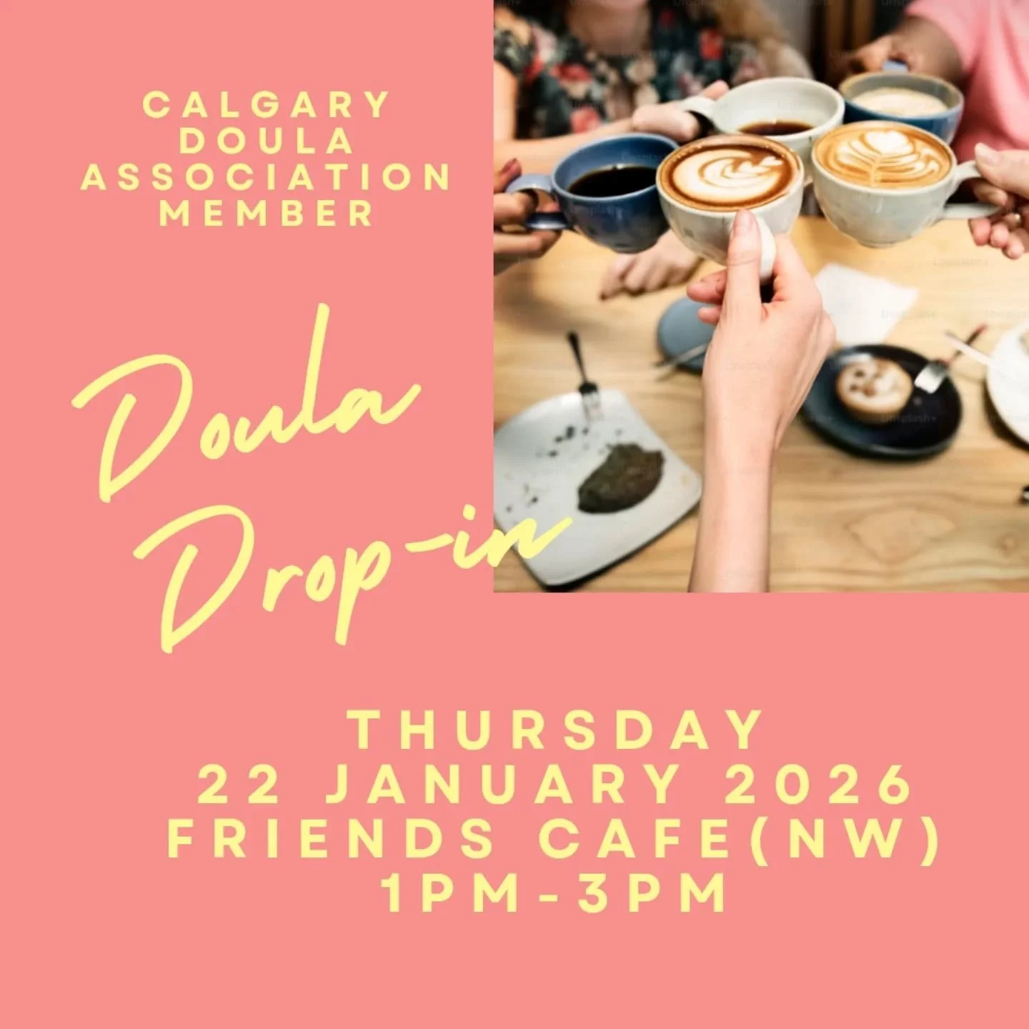 Doulas: Explore a cute new coffee shop and a chance for some doula chats - drop by if you can ☕