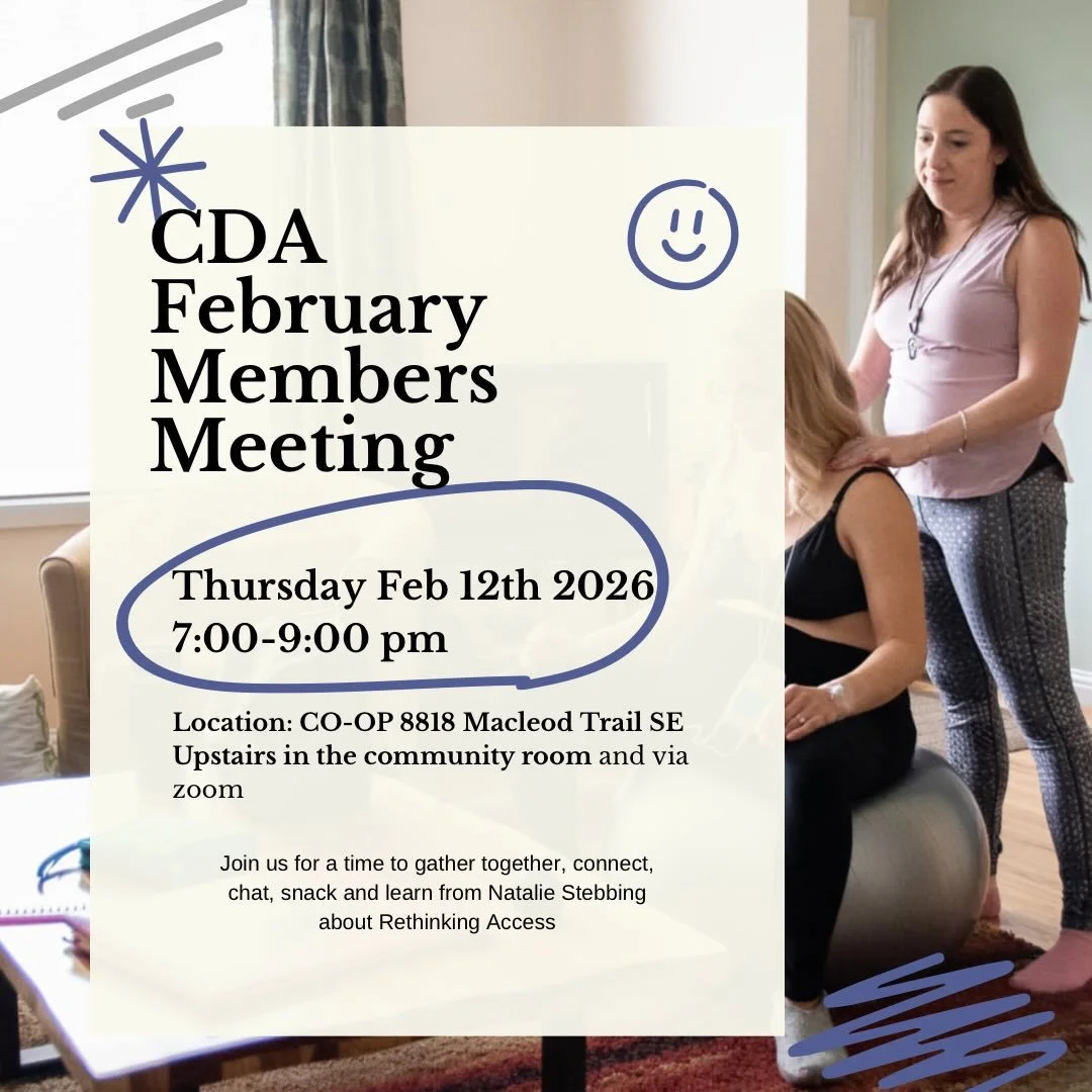 Mark your calendars Doulas! Please try and join us in person at the COOP off Macleod trail for a time to visit and learn from the one and only Natalie Stebbing ❤️ 

🗓️ February 12 th 2026
⏰ @ 7:00 pm to 9:00 pm
In the upstairs community room or Coop