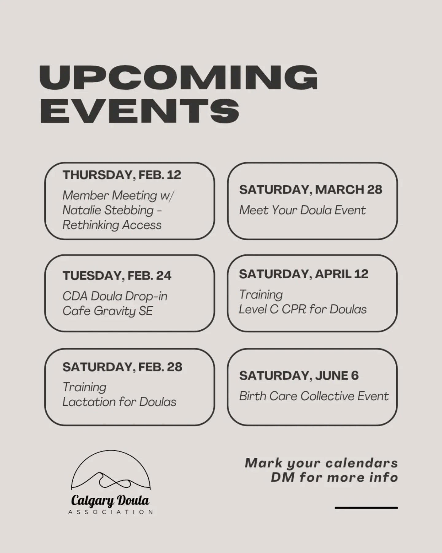 Upcoming CDA events are on the calendar 📅
From member meetings and drop-ins to hands-on trainings and community events - there are lots of ways to connect, learn, and stay involved. 

DM for more info.