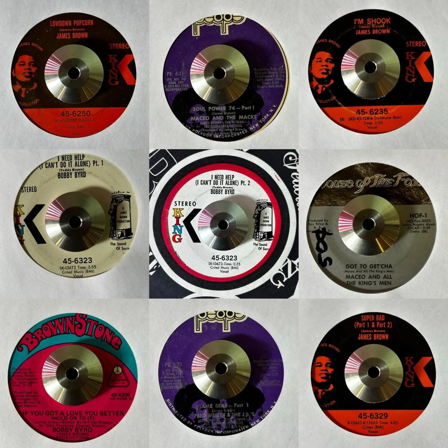 Nice lil grip of 45s from the godfather. Still some of the funkiest shit ever. New arrivals and staff picks!
#funk45 #jamesbrown #thejbs #imshook #lowdownpopcorn