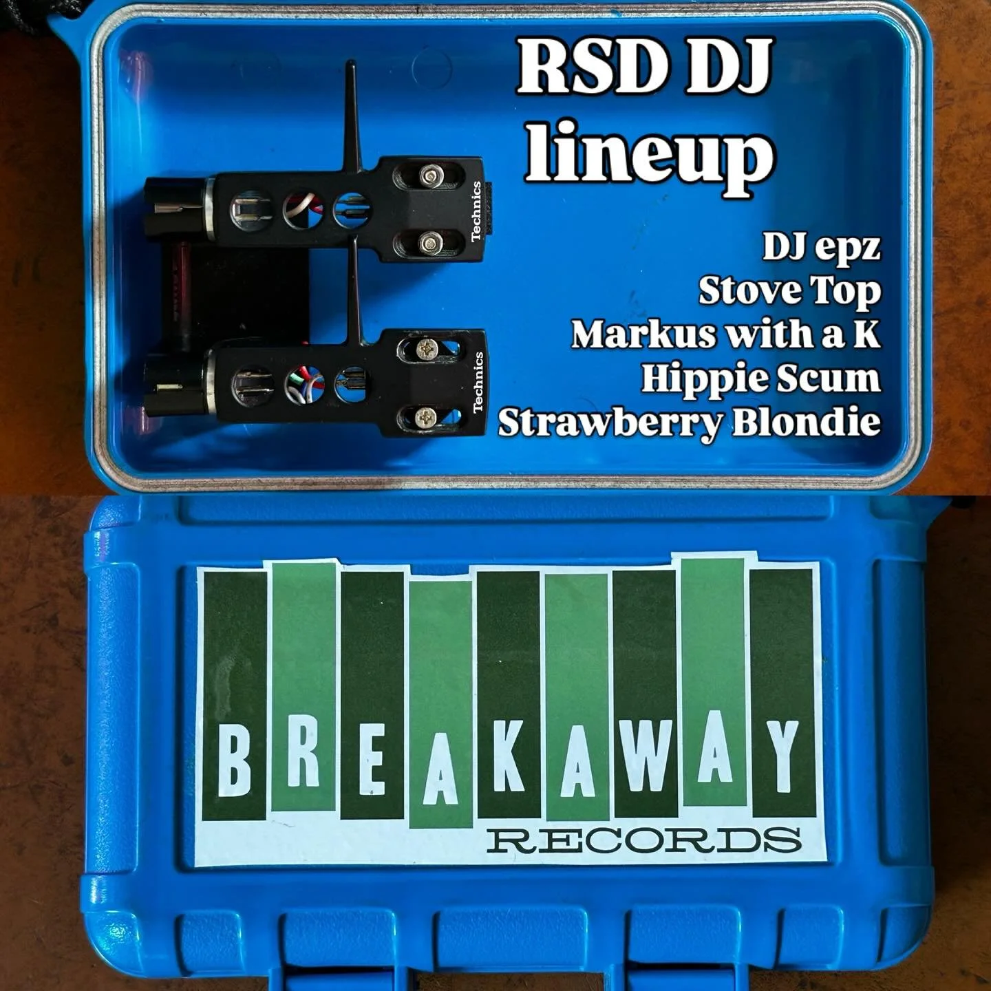 &iexcl;RSD THIS SATURDAY! 
We open at 11, DJ sets start at 11:30! 
Stellar lineup of tastemakin&rsquo; homies:
@dj_epz 
@geoffpeveto 
@markuswith.a.k 
@hippiescumtx 
@adrihullet