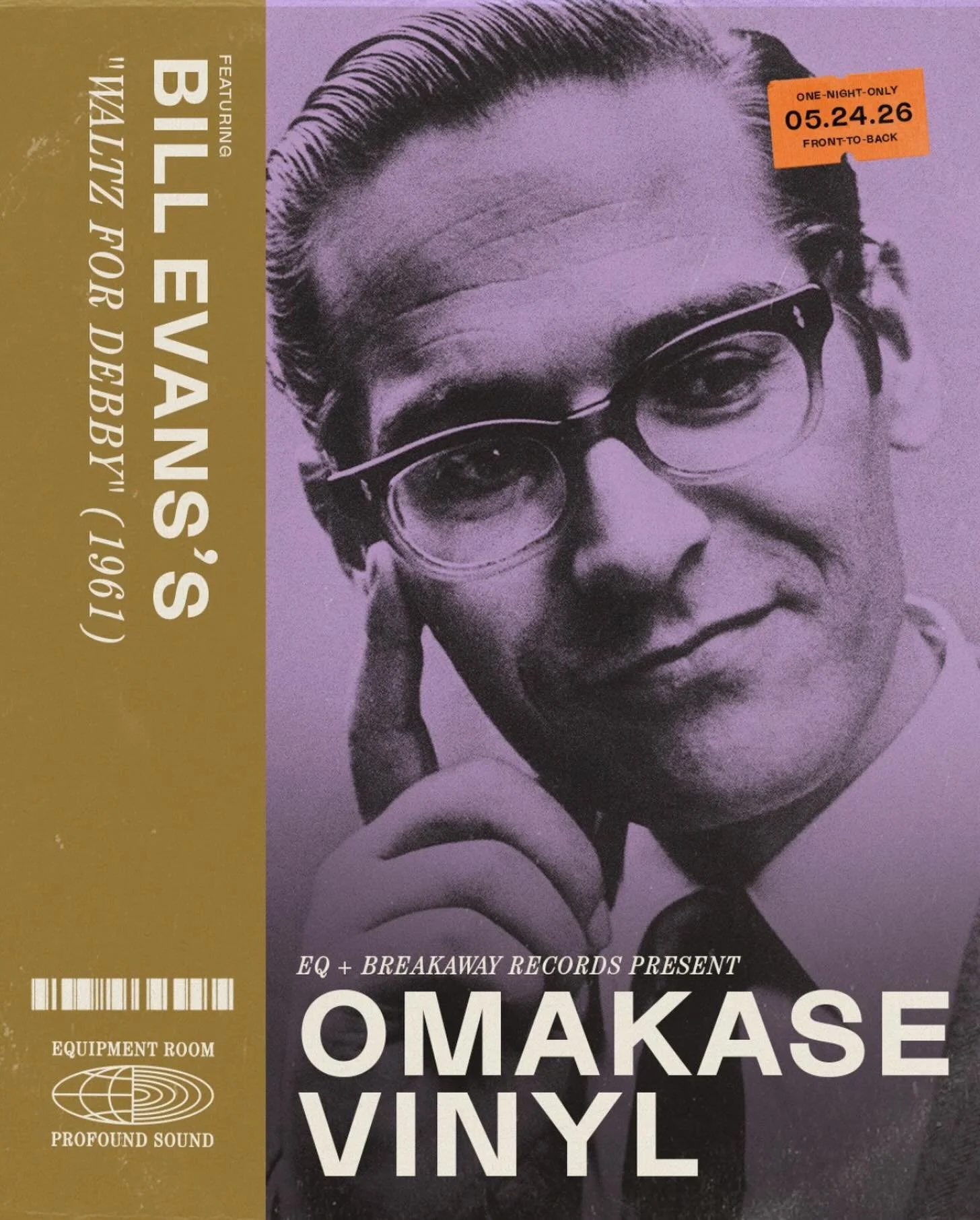 This Sunday @equipmentroomaustin : Omakase Vinyl featuring Bill Evans Trio&rsquo;s &lsquo;Waltz for Debby&rsquo;. Straight up jazz masterpiece sure-shot top-shelf top-billing&rsquo; mellow killer of an album. If early 60s jazz has a quiet storm pinna