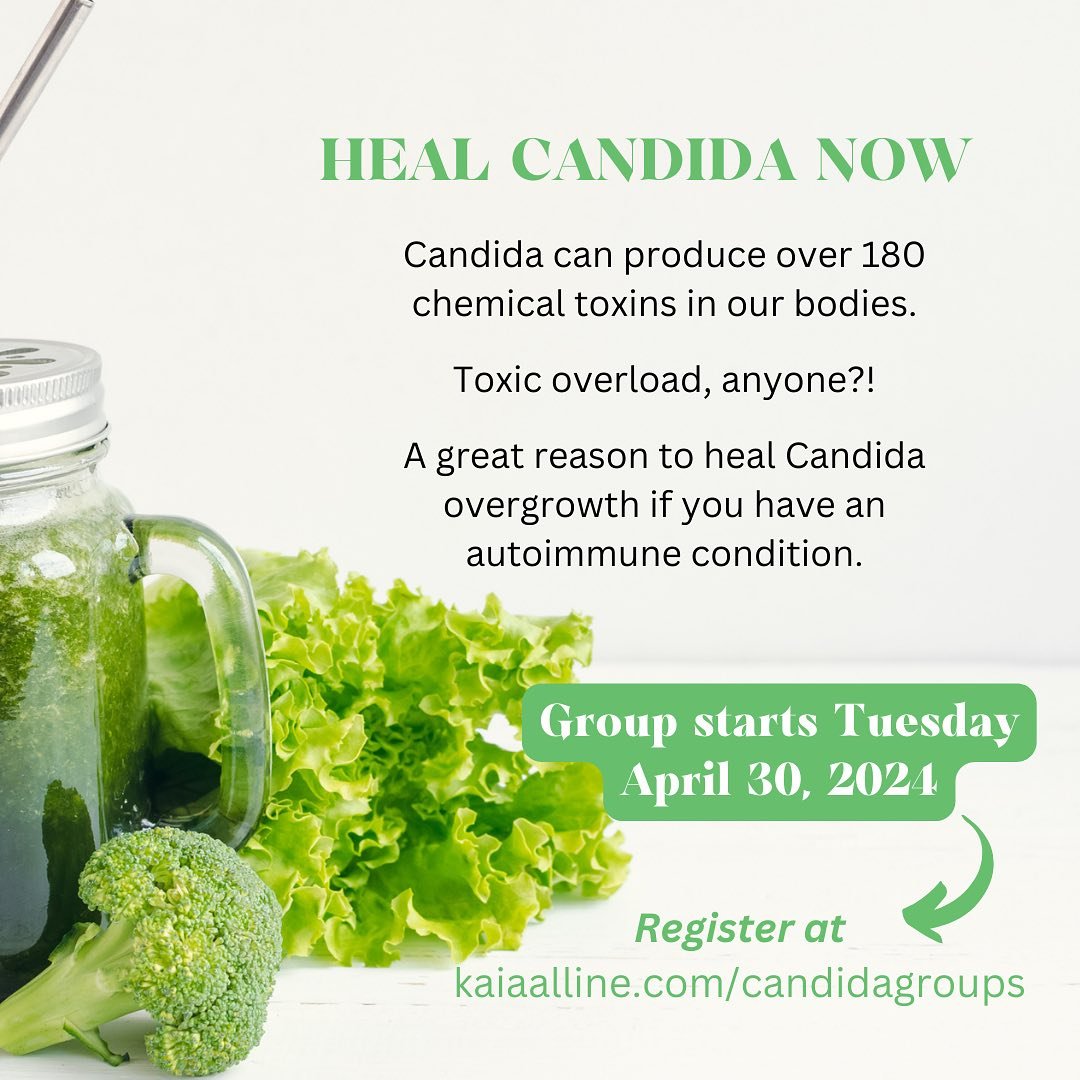 My next Candida Group begins via Meetn audio on Tuesday, April 30, 2024. Register at:

https://www.kaiaalline.com/candidagroups

OR

message me for more details. The link is also in the IG profile.

When one has an autoimmune disorder, the immune sys