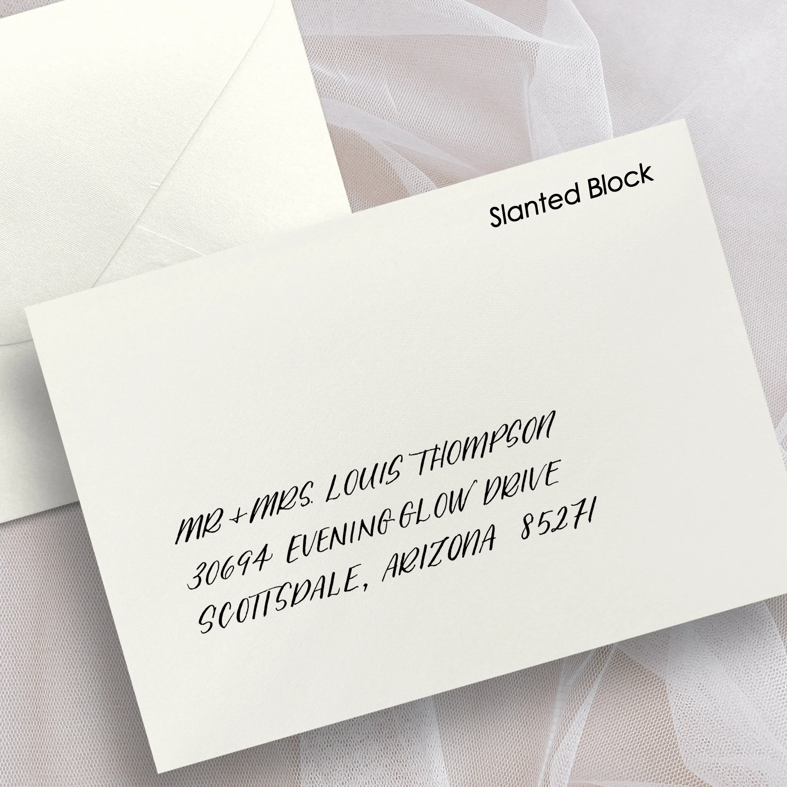 Jodean Cooper Desert Plume Calligraphy Live Event Artist Calligrapher Phoenix AZ Scottsdale Envelope Styles Block - Slanted.jpg