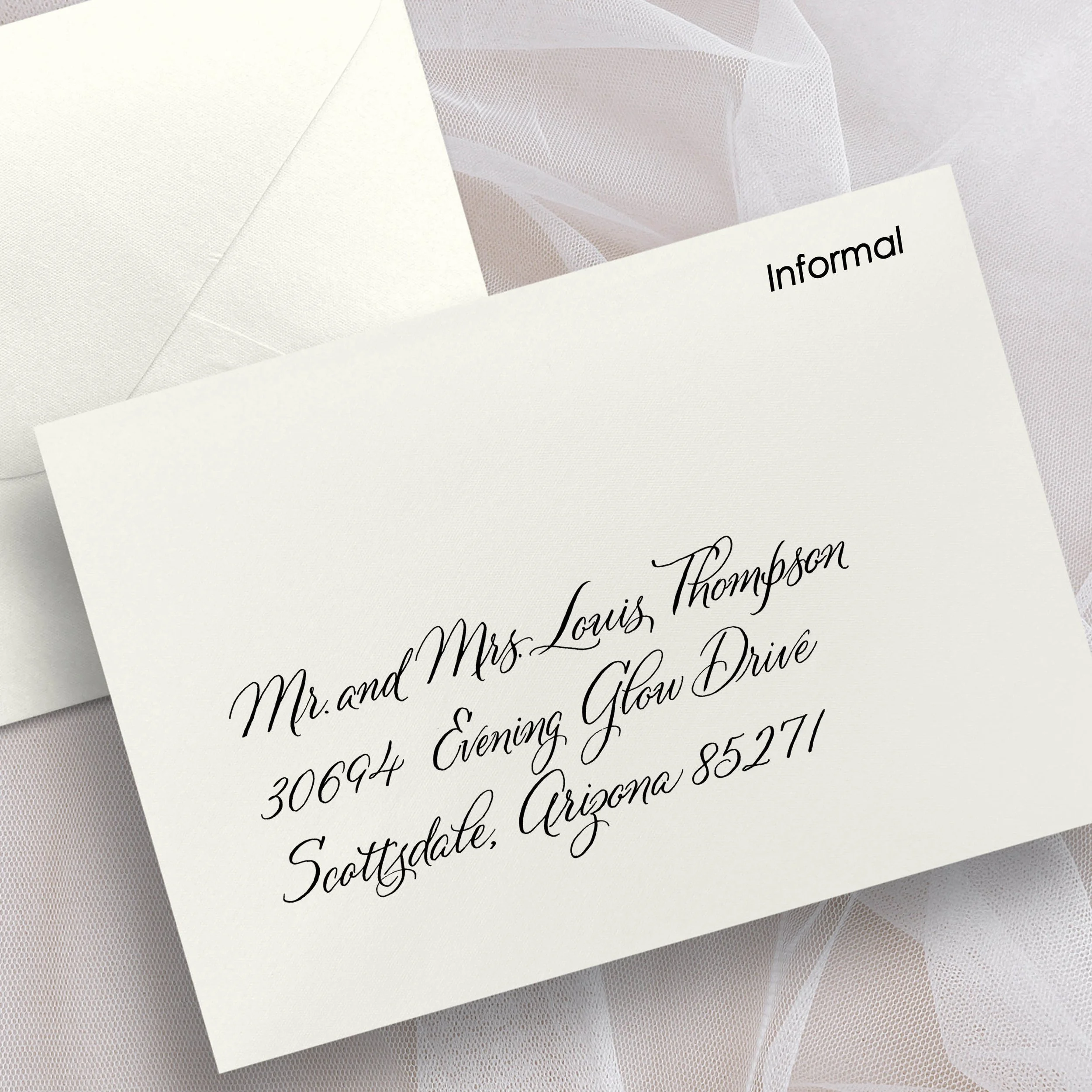 Jodean Cooper Desert Plume Calligraphy Live Event Artist Calligrapher Phoenix AZ Scottsdale Envelope Styles Informal.jpg