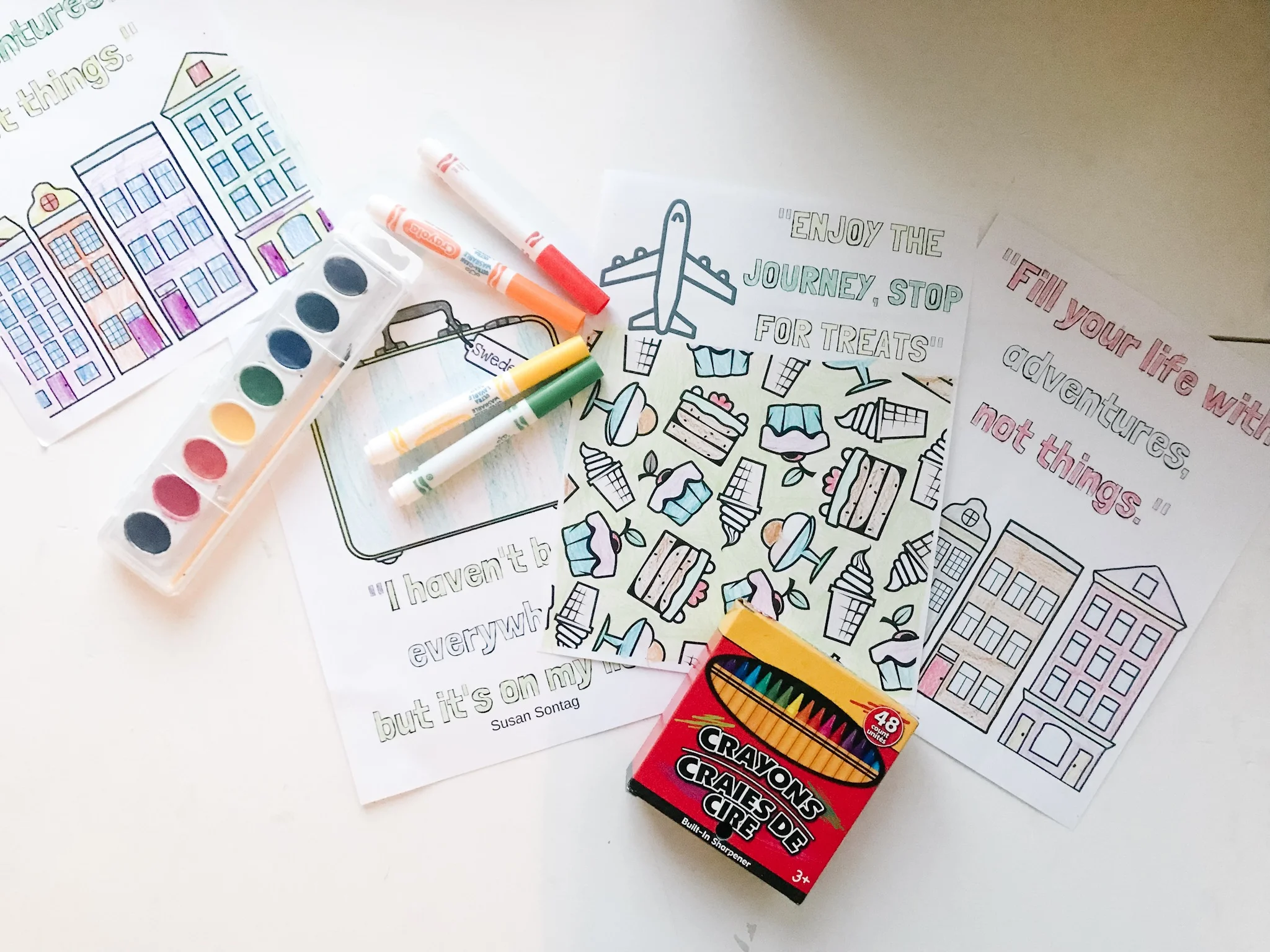 Travel Coloring Pages