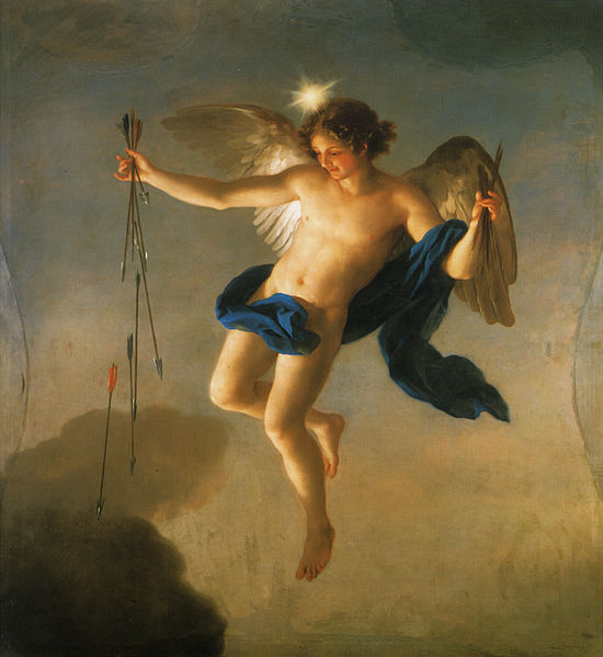 Hesperus, Venus at sunset, casually dropping the arrows of Eros.