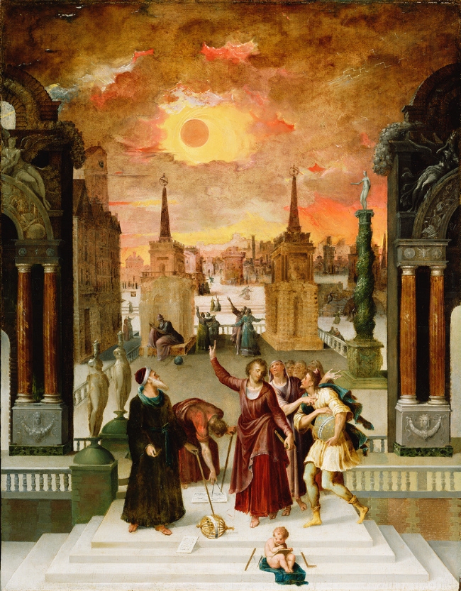 Antoine Caron Astronomers Studying an Eclipse