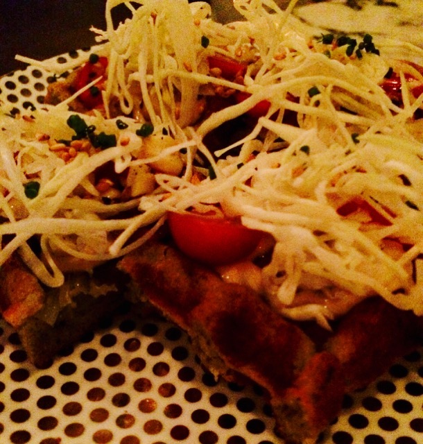 Okonomiyaki waffle, Louie's Gen-Gen Room, San Francisco