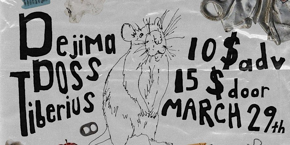 IndieSauce &amp; Pasta Planet Present: Dejima, Doss, and Tiberius