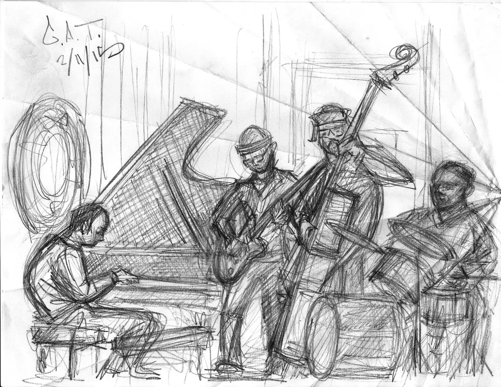 Gill Aharon Trio artwork from The Lilypad
