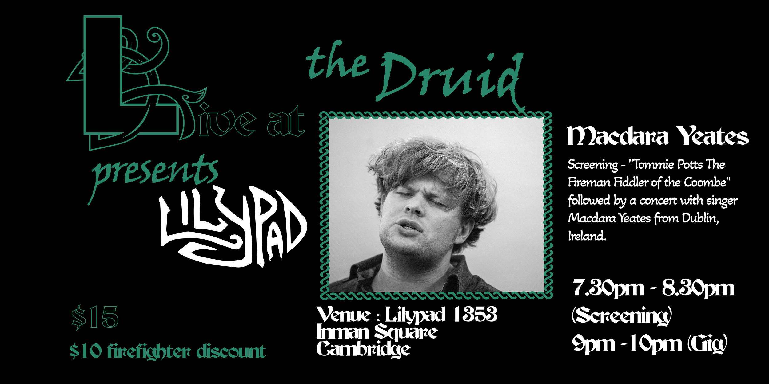 Movie Screening &amp; Macdara Yeates Concert