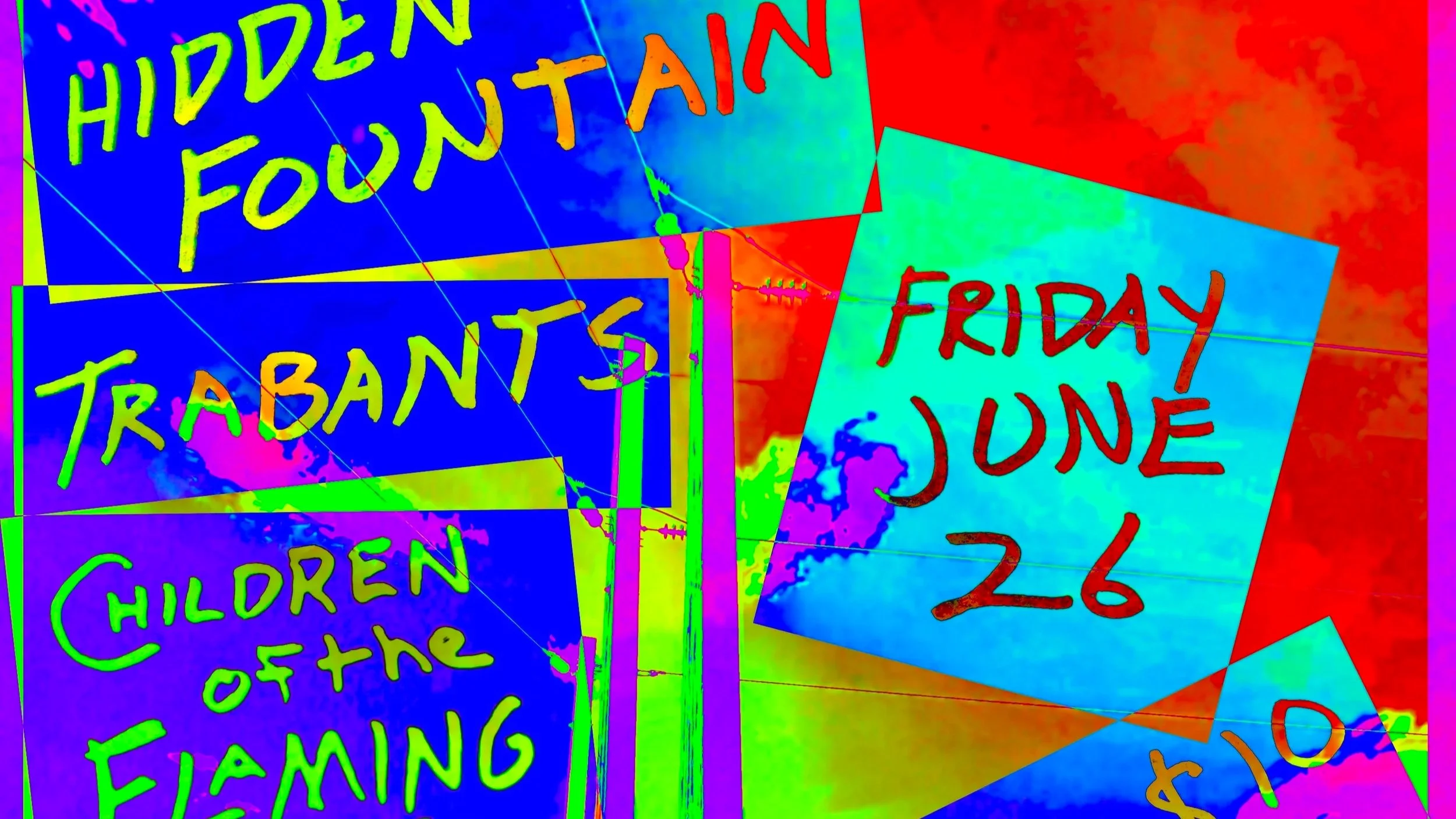 Hidden Fountain / Trabants / Children of the Flaming Wheel at the Lilypad