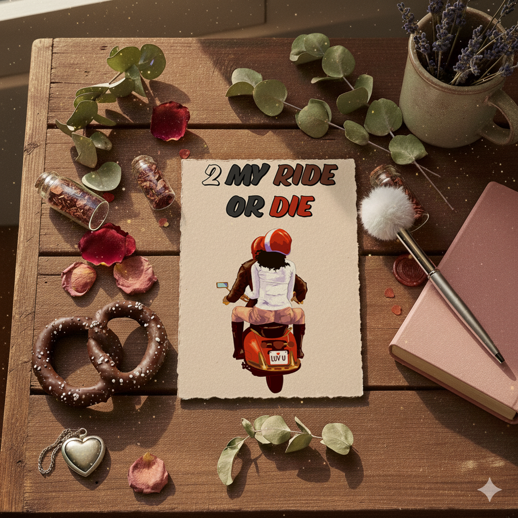 'Ride or Die' Love Greeting Card