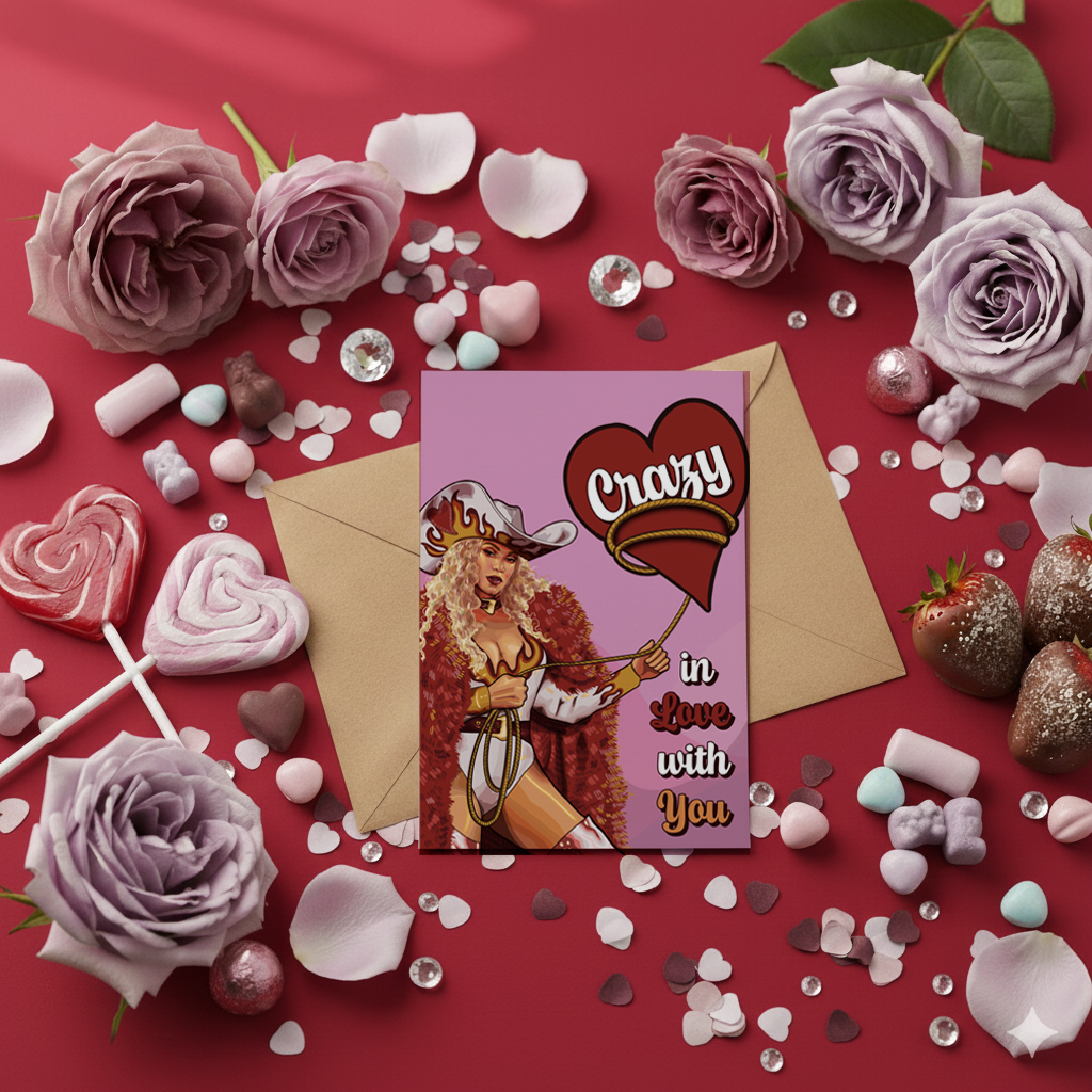 'Crazy in Love with You' Greeting Card