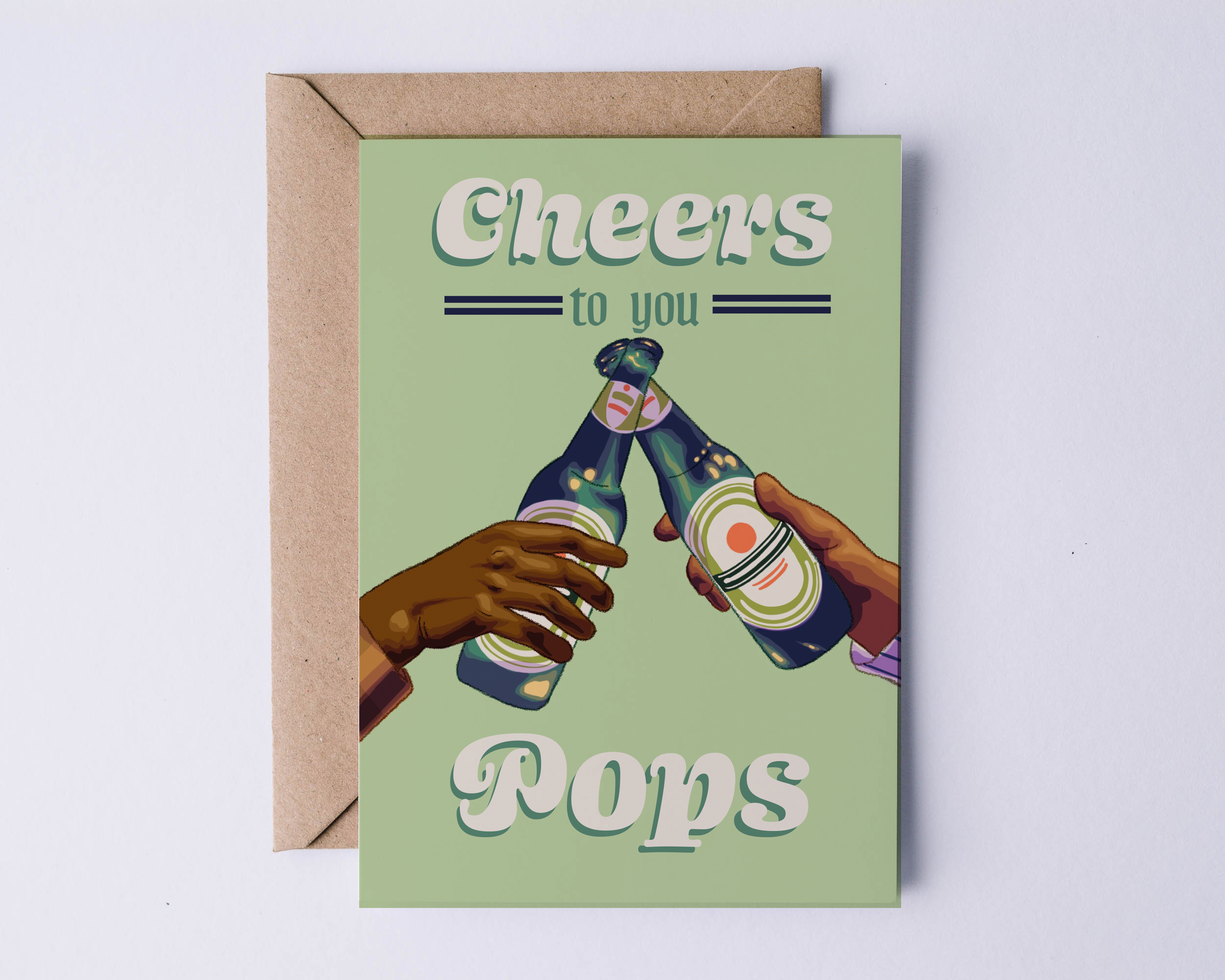 Cheers Pops Card