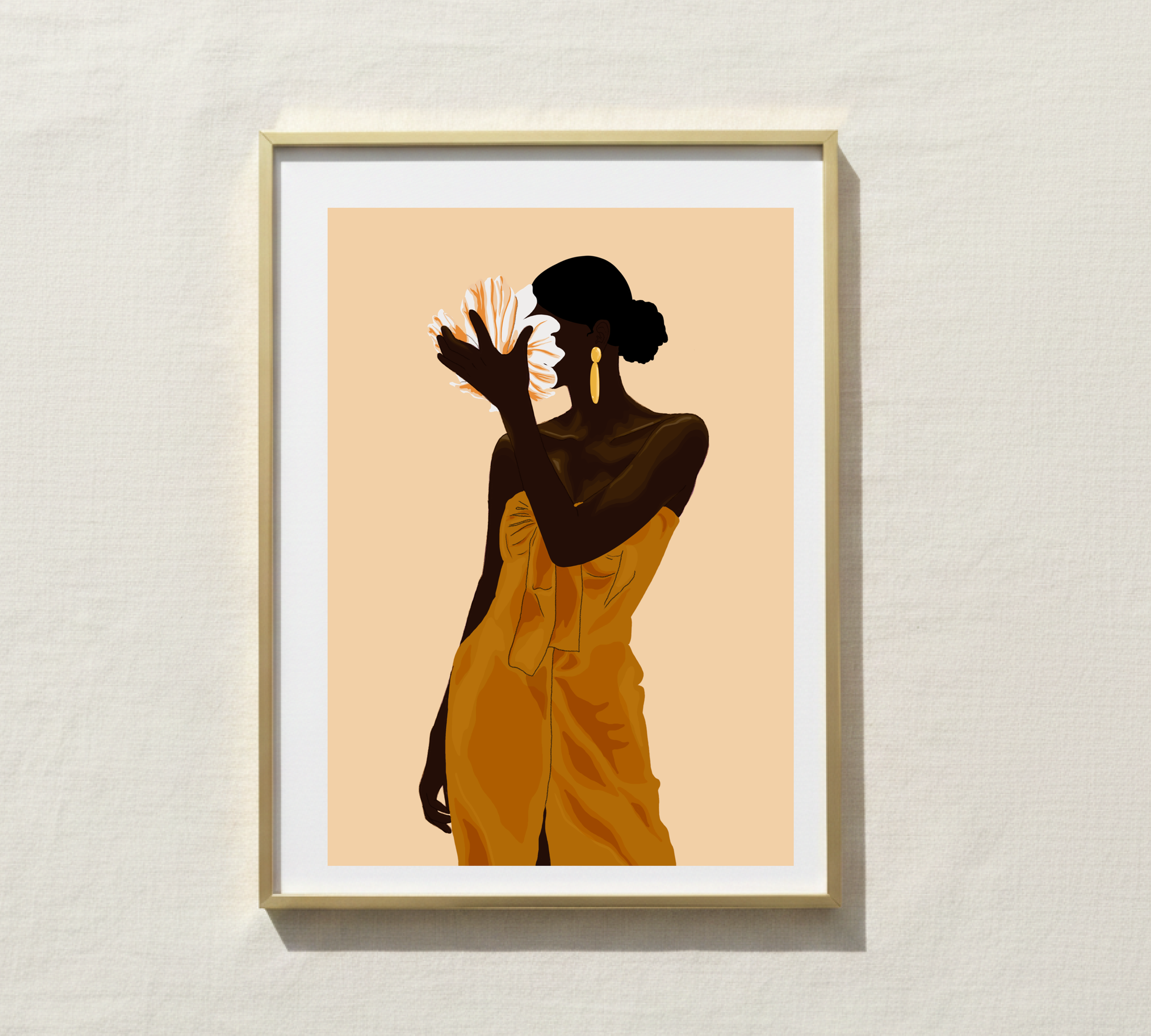 Shy and Strapless Art Print