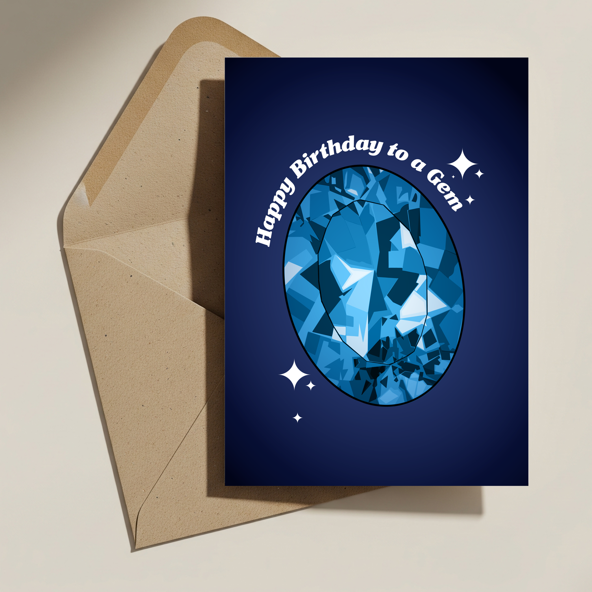 Zircon Birthday Card