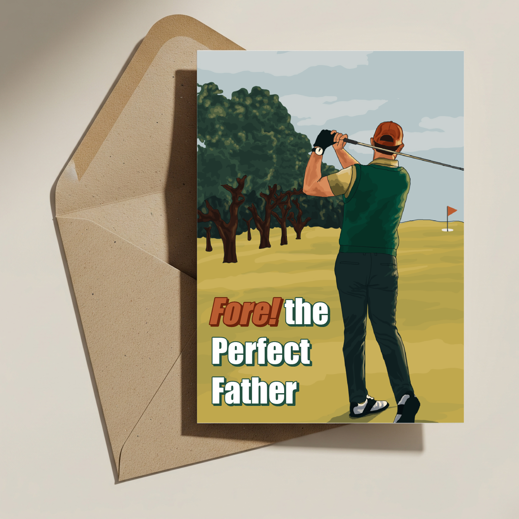 Fore! the Perfect Father Card