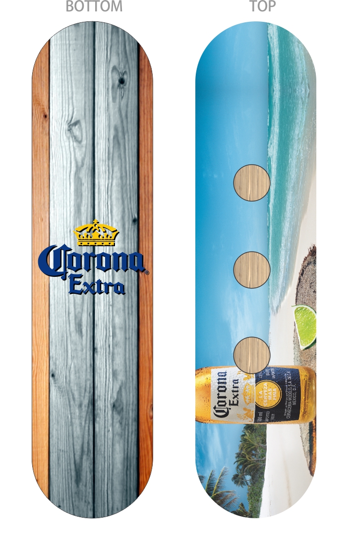 Corona Bottle - Serving Tray Skate Deck.jpg