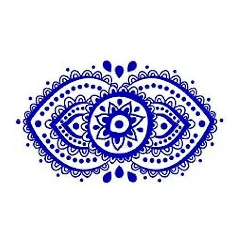 The Sixth Chakra's color is indigo or dark night blue