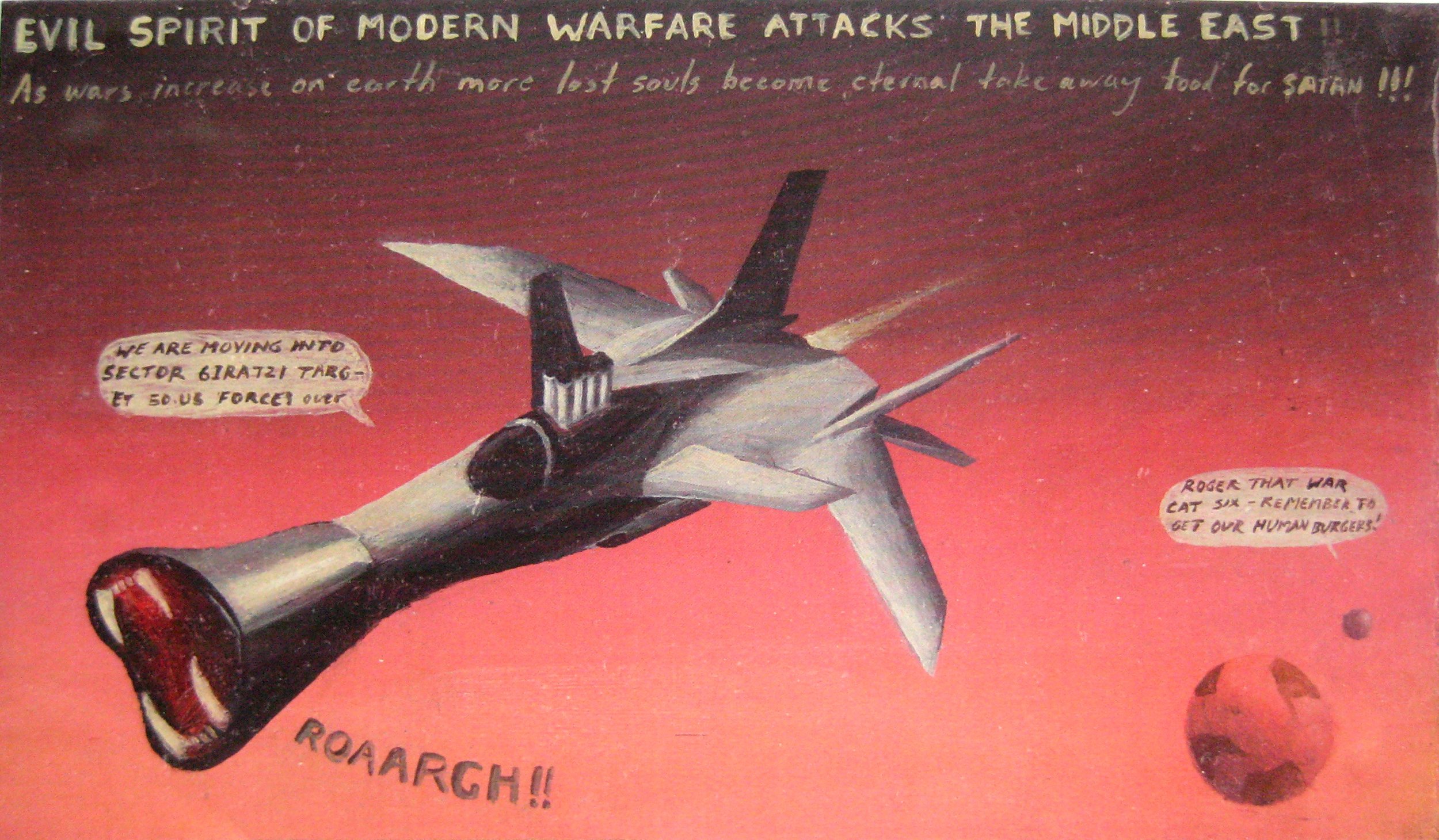 EVIL SPIRIT OF MODERN WARFARE ATTACKS THE MIDDLE EAST