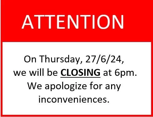 Closing Early 27 June 2024