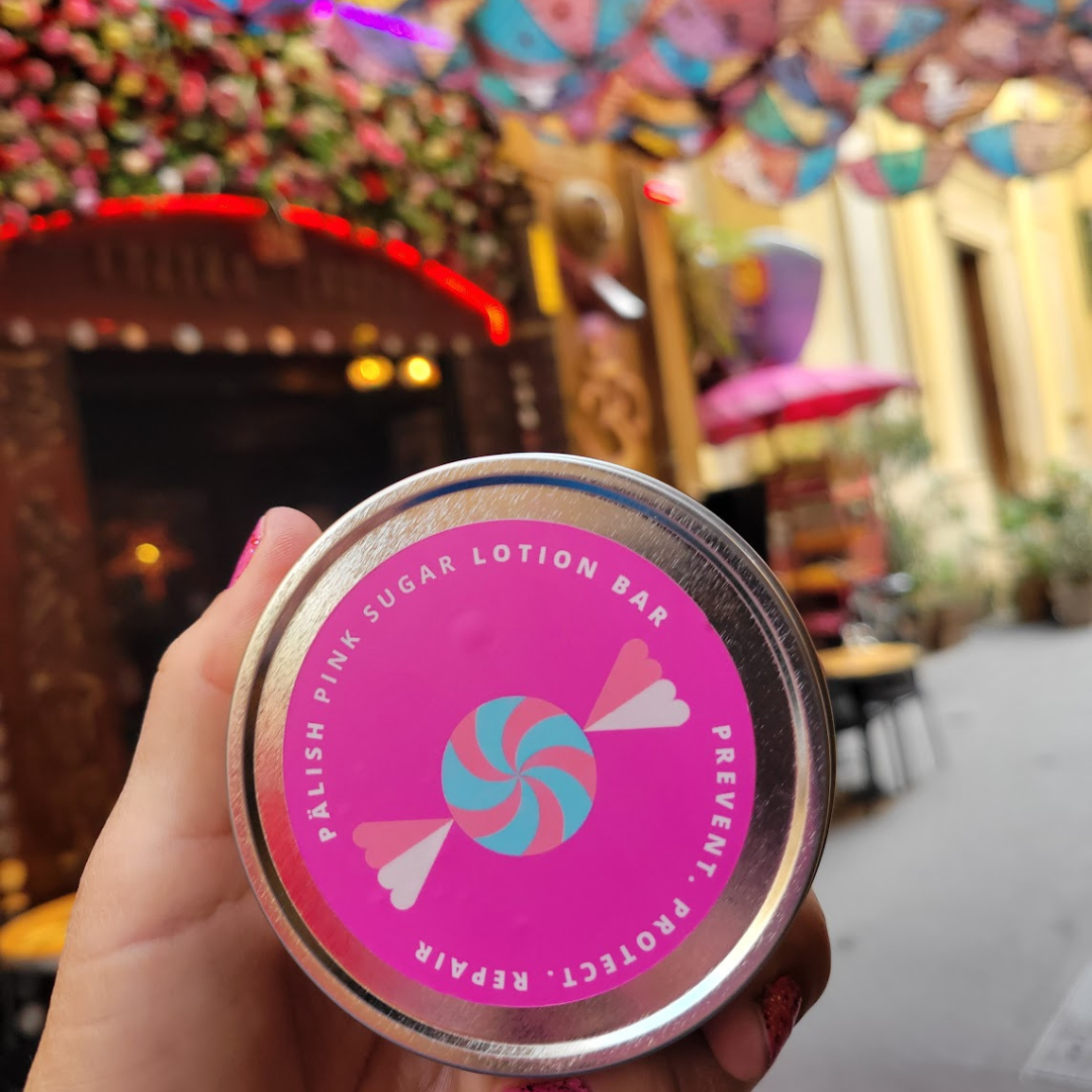 Lotion bar in Nice France is a great way to carry lotion with you wherever you are and created with natural ingredients by palish natural skincare.png