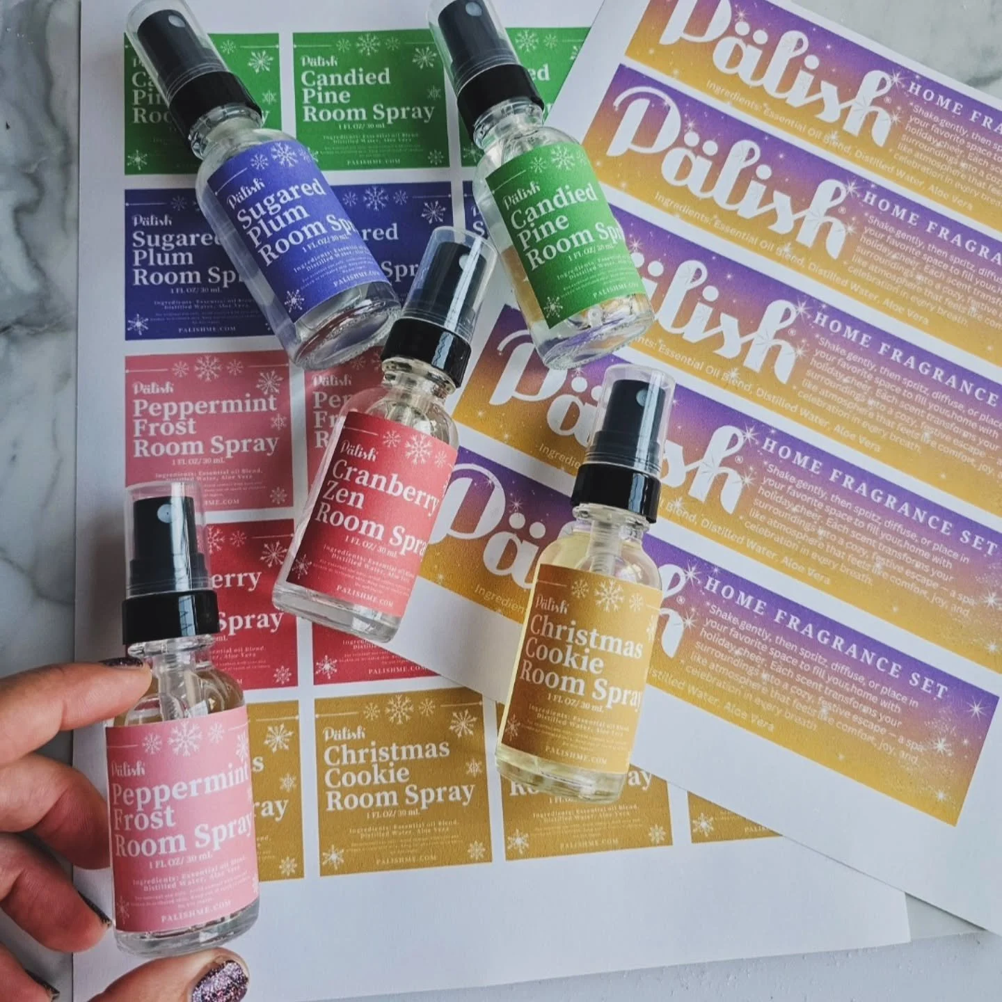 🎄Holiday Inspired Room Spray!! Can it be true?🎁&nbsp;
.
✨ After years of requests*, it&rsquo;s finally happening!* ✨
I&rsquo;m finally rolling out room sprays in your favorite limited-edition holiday scents! 🎄💨
.
Here are the labels and bottles g