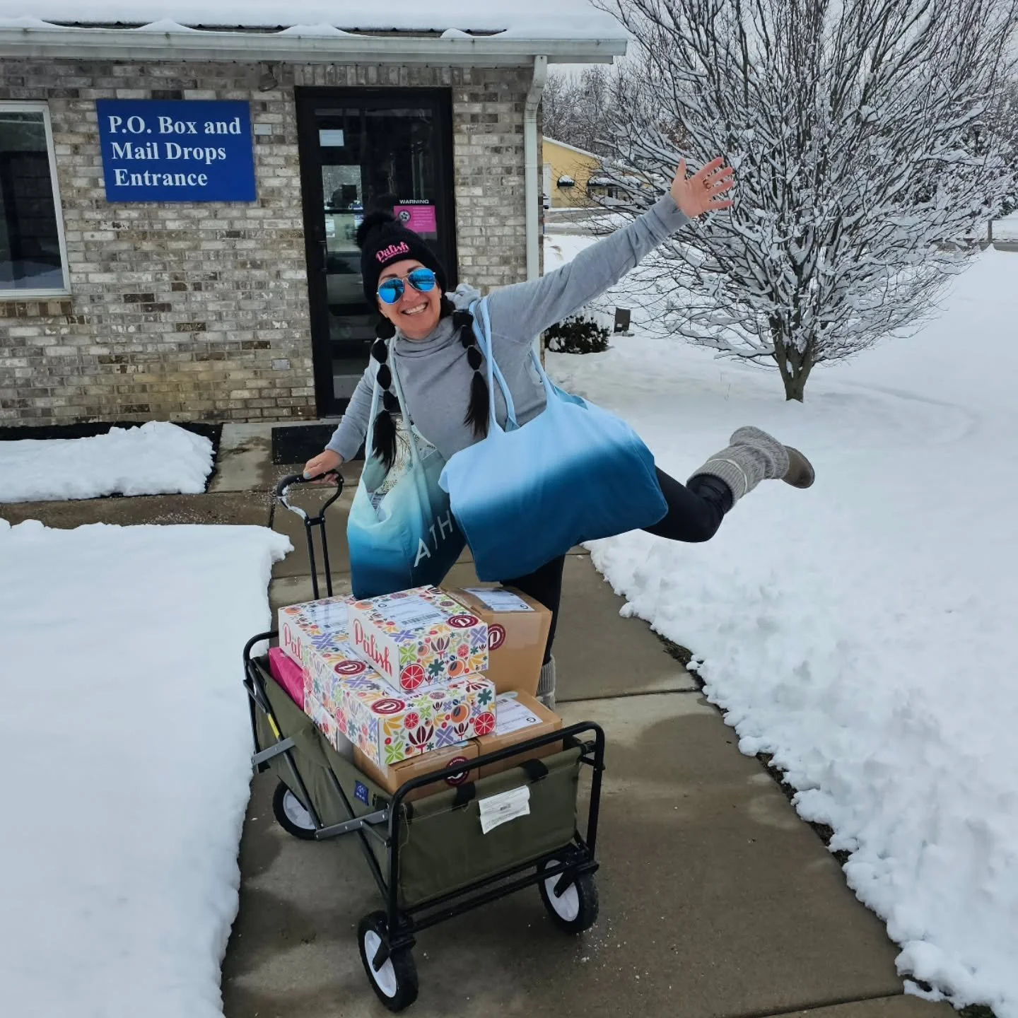 12,000 steps, one wagon, a whole lot of gratitude for all my P&auml;lish people and some serious small business support. 🥹📦
.
Thanks for the wild Black Friday weekend &mdash; y&rsquo;all gave me a workout AND a full heart.
.
Missed the sale? Cyber 