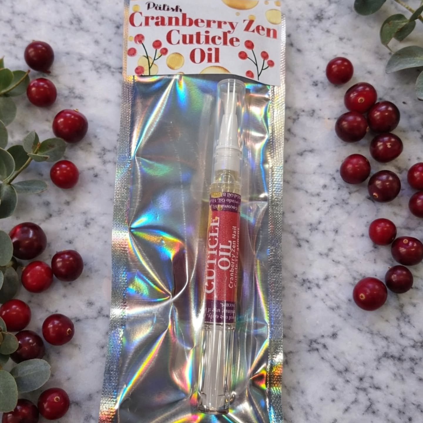 ✨ How fun is this?! ✨
This specially created Cranberry Zen Cuticle Oil was made just for Dawn @treat_yourself_gift_box , and it couldn&rsquo;t have come at a better time.
.
Between holiday chaos and up-and-down, frozen, what-even-is-this weather, our
