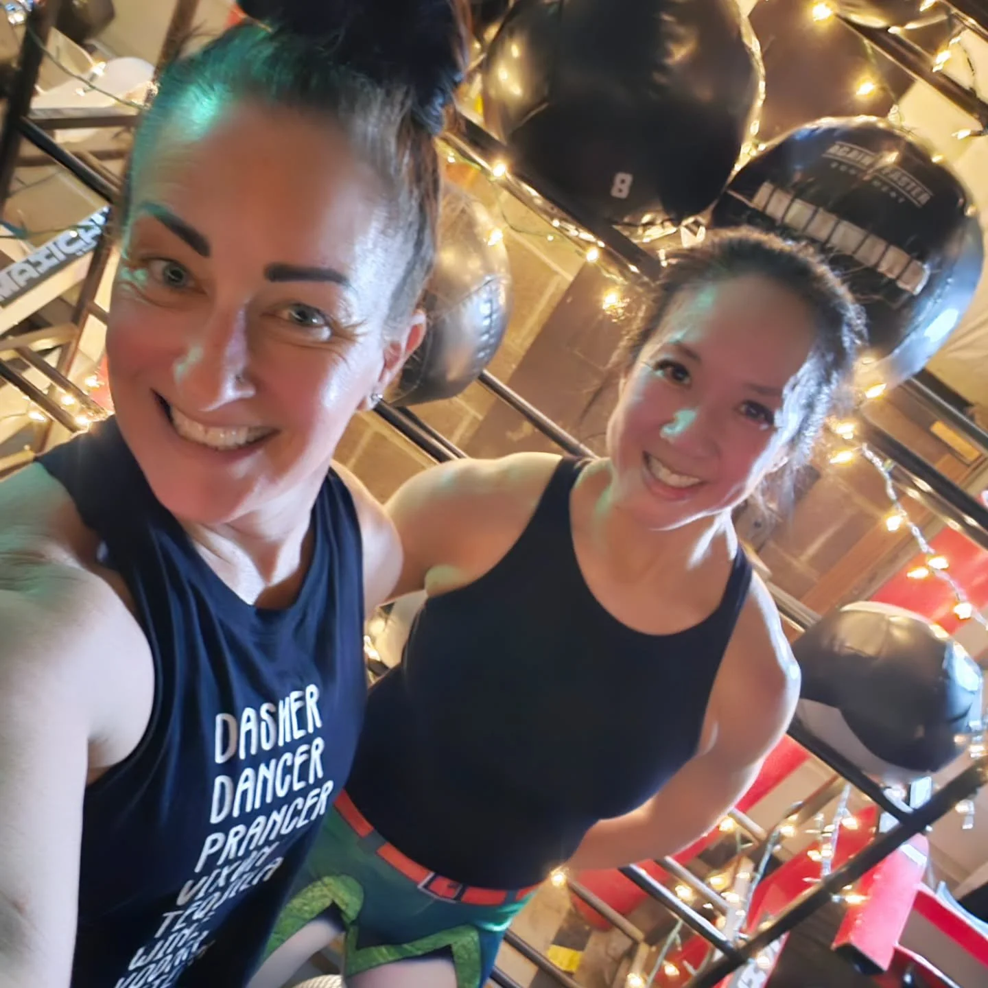 The 12 Days of Christmas CrossFit workout with my bestie: 🎄🎁❄️🔥
.
✔️ Same chaos
.
✔️ Same friendship
.
✔️ Slightly louder joints
.
Some people bake cookies.
.
We suffer&hellip; festively. 💀🎅
.
Wouldn&rsquo;t trade this tradition for anything ❤️
