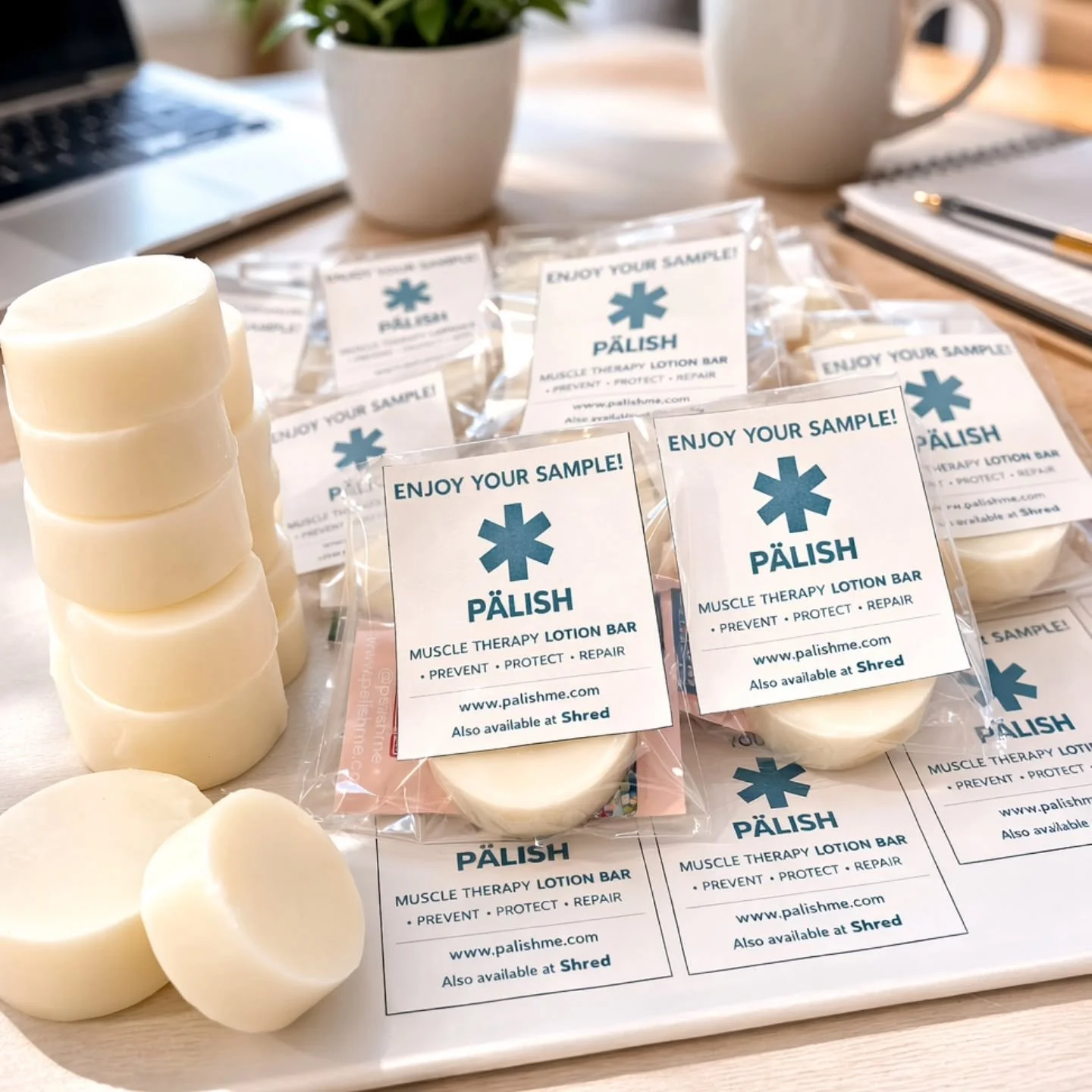 I stepped a little outside my usual product line and created something new 🤍
.
Introducing mini Muscle Therapy Lotion Bars &mdash; perfect for sampling, testing, or keeping in your gym bag.
.
This bar brings together: ✨ Aromatherapy + essential oils