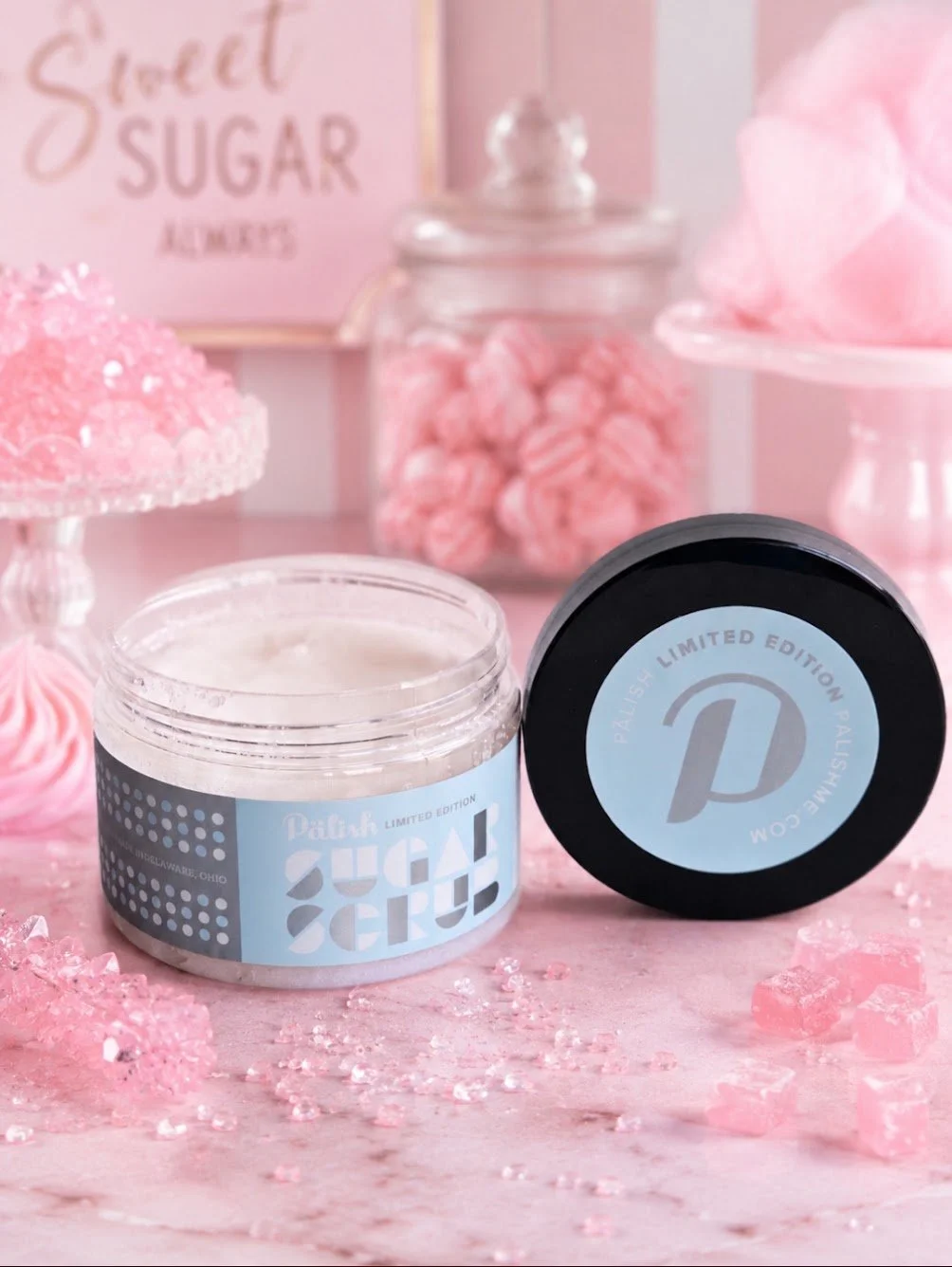 pink sugar body scrub is a sweet indulgence that makes your skin happy by palish in columbus ohio with clean ingredients.jpg